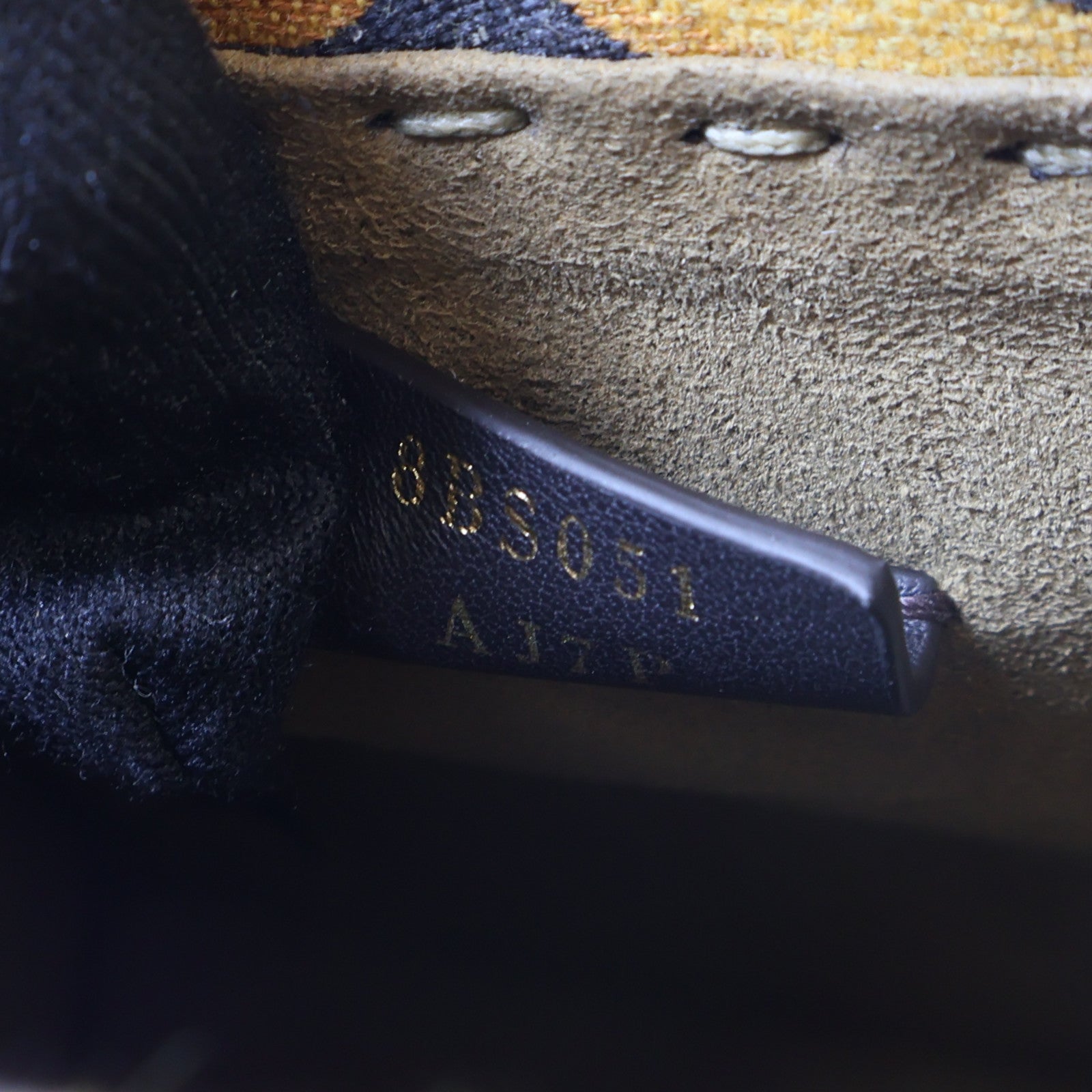 FENDI GHW Mini Sunshine Shopper 2 Way Bag 8BS051 Leather/Canvas Brown/Black