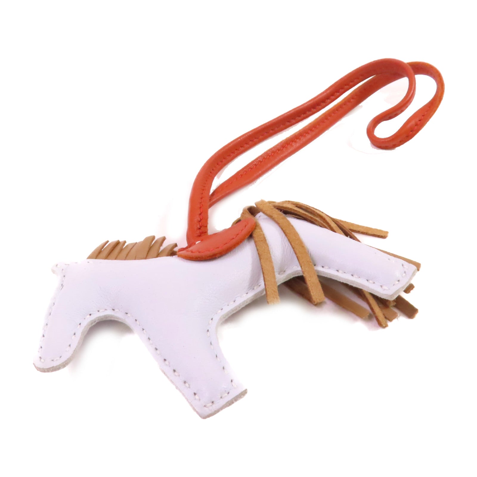 HERMES Swift皮革Rodeo PM Charm掛飾T0 Blue Brume/霧藍色