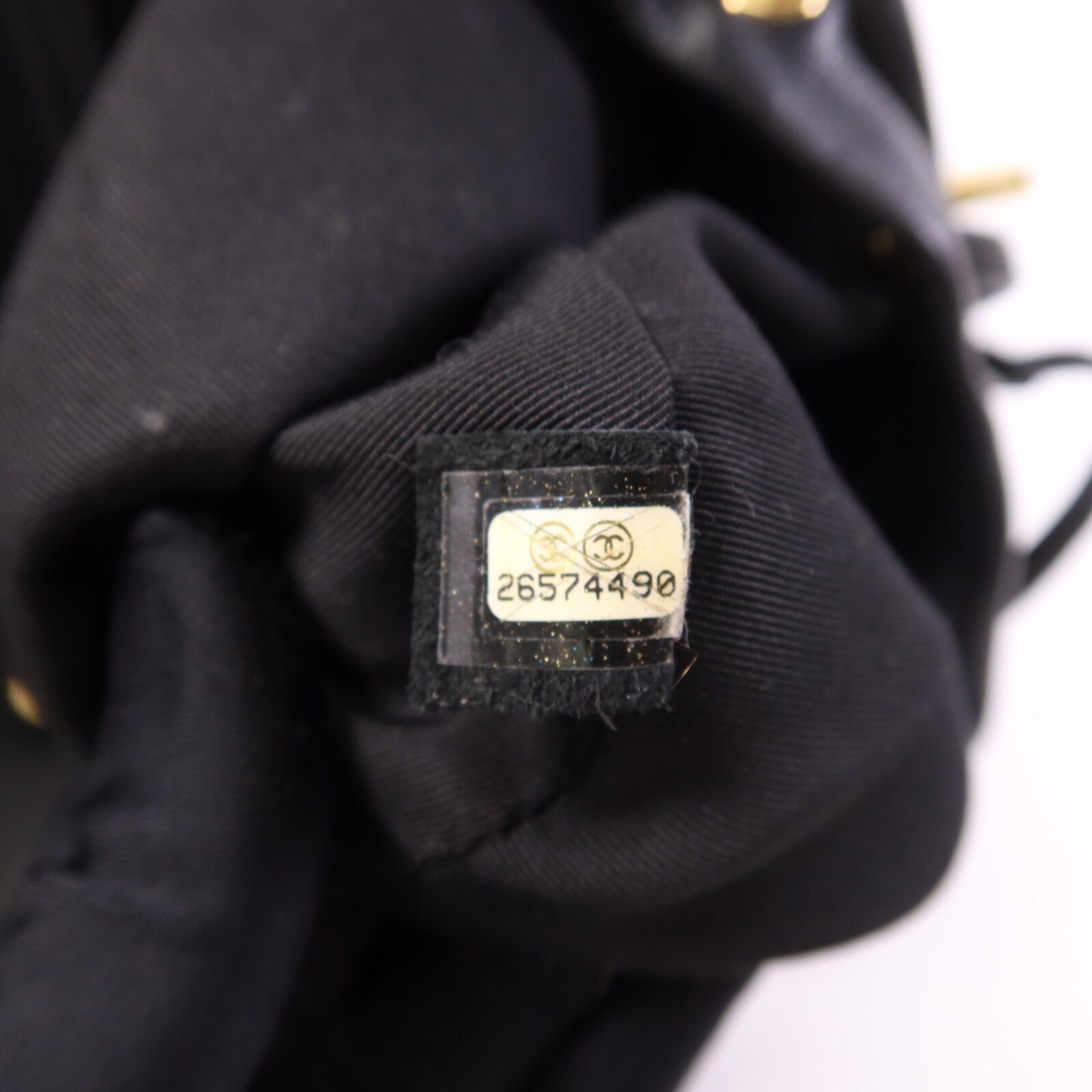 CHANEL 羊皮皮革Backpack金扣鏈帶背包