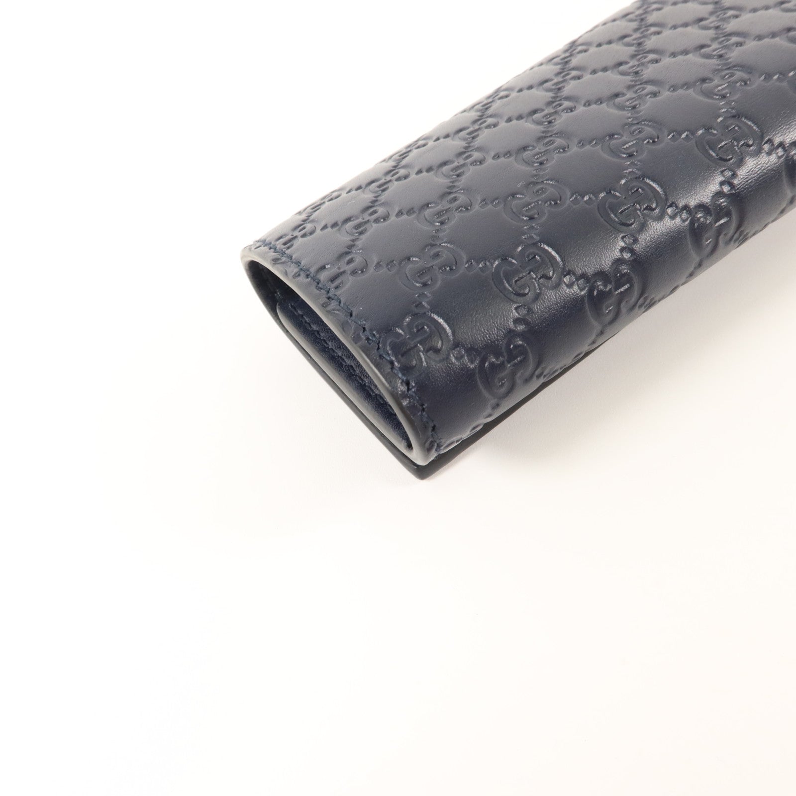 GUCCI 牛皮皮革Micro Guccissima Key Case 6金扣鎖匙包