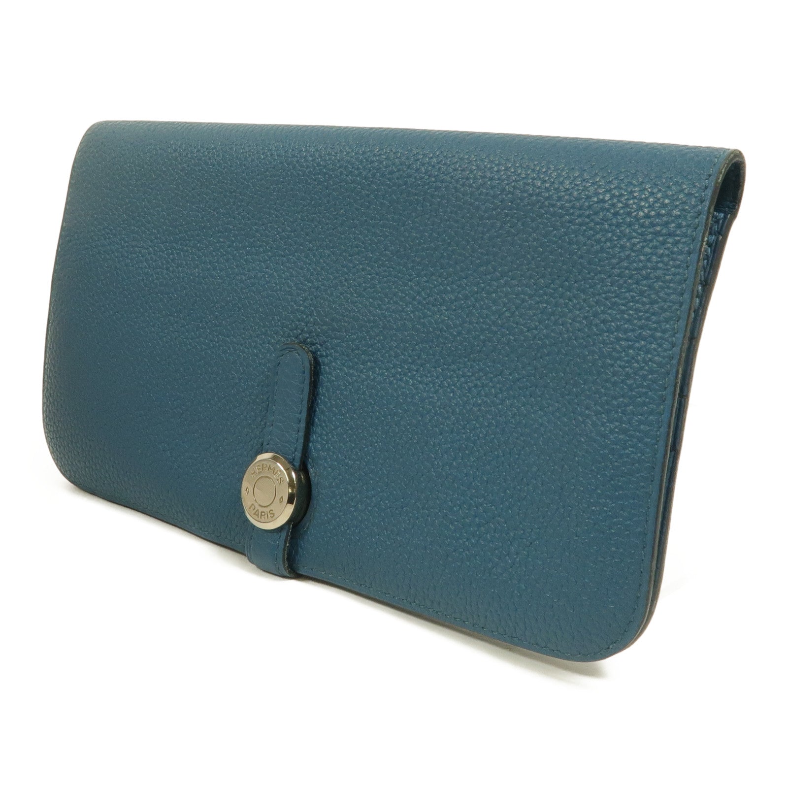HERMES Clemence皮革Dogon MM長錢包Colvert