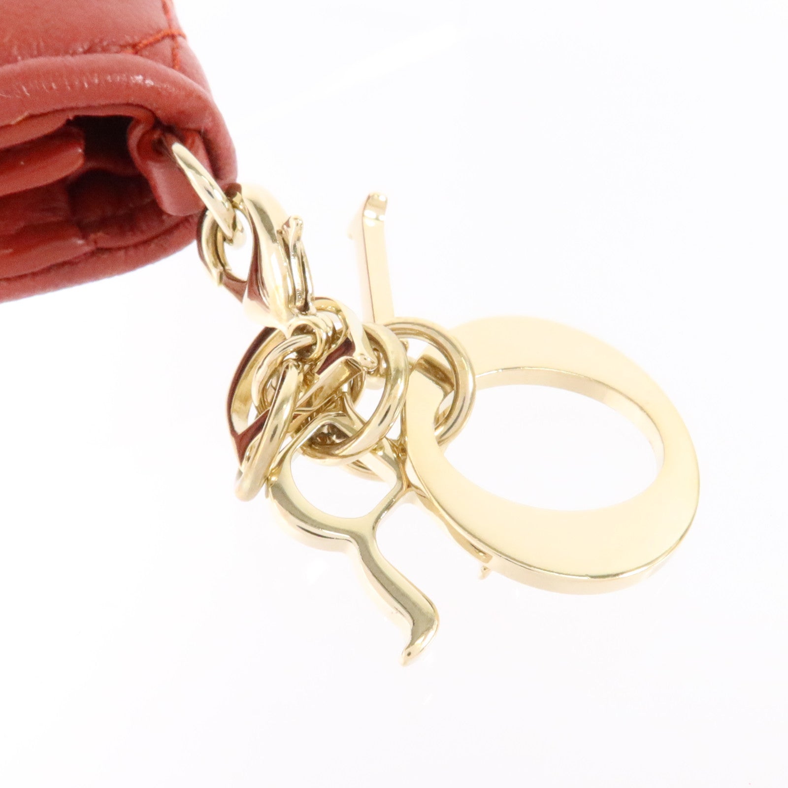 Dior 羊皮皮革Mini Lady Dior Wallet金扣錢包