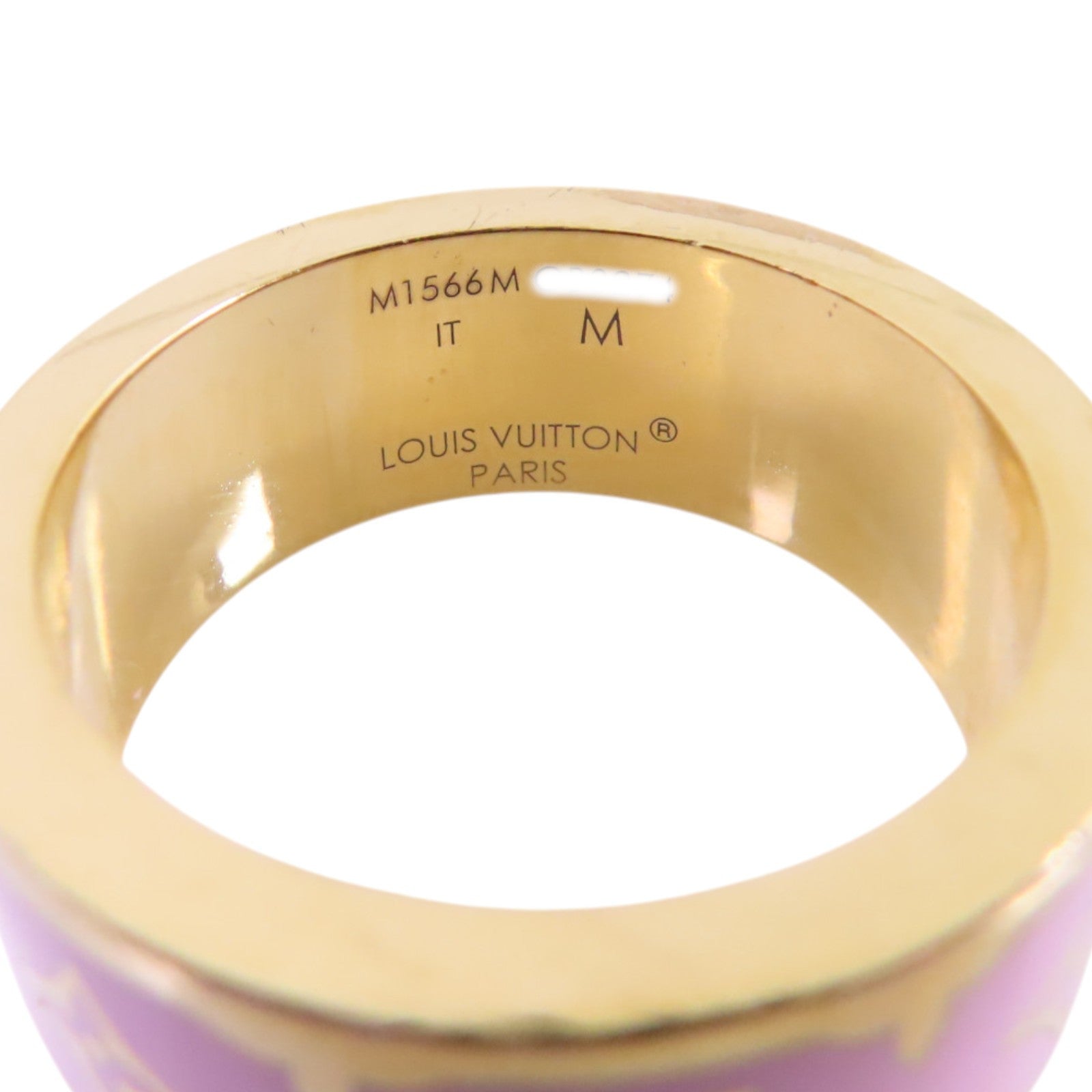 LOUIS VUITTON 金屬Nanogram Enamel M Size Ring戒指US#6