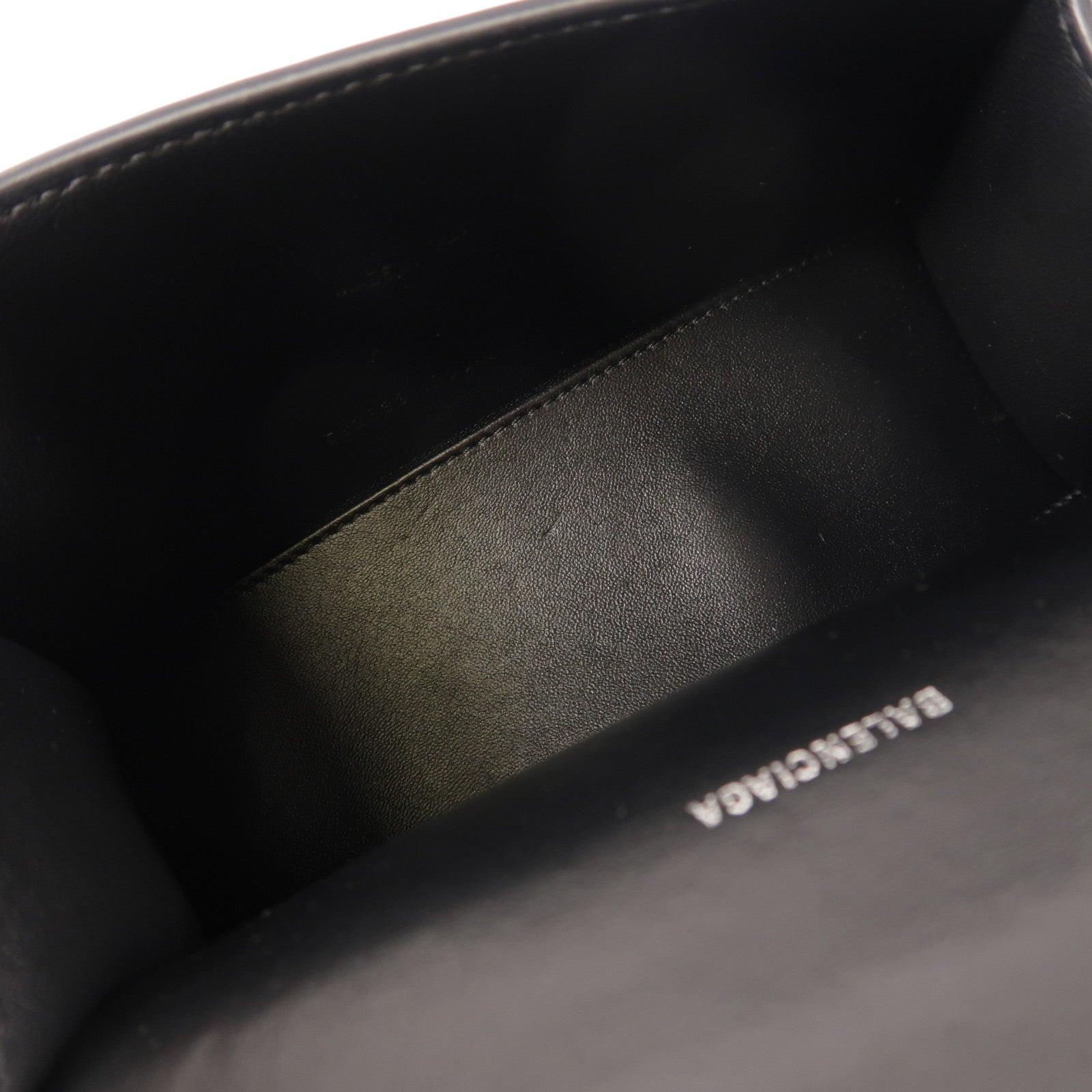 BALENCIAGA 牛皮皮革Hourglass XS銀扣手挽肩背兩用袋