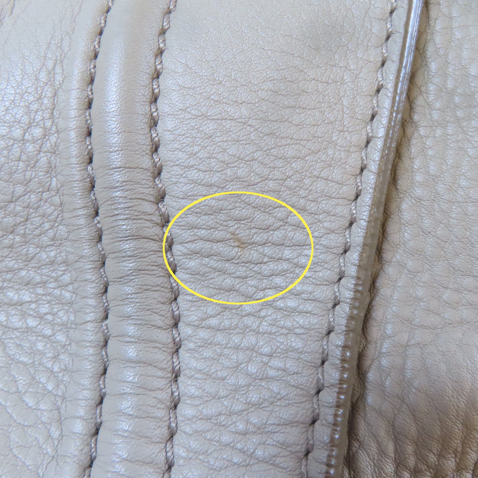 CELINE 牛皮皮革Nano Luggage Bag金扣肩背袋杏色