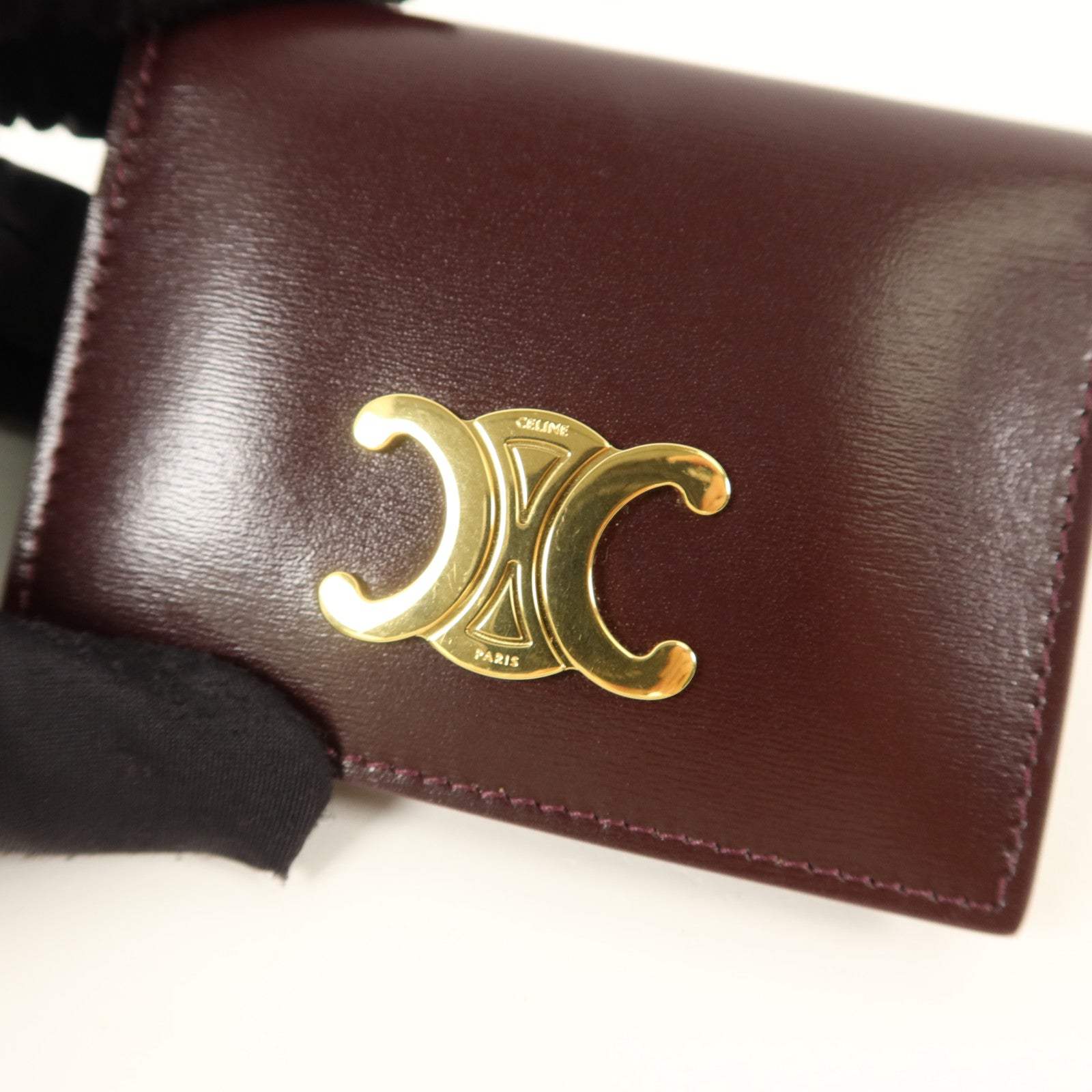 CELINE 牛皮皮革Triomphe Card Holder卡片套