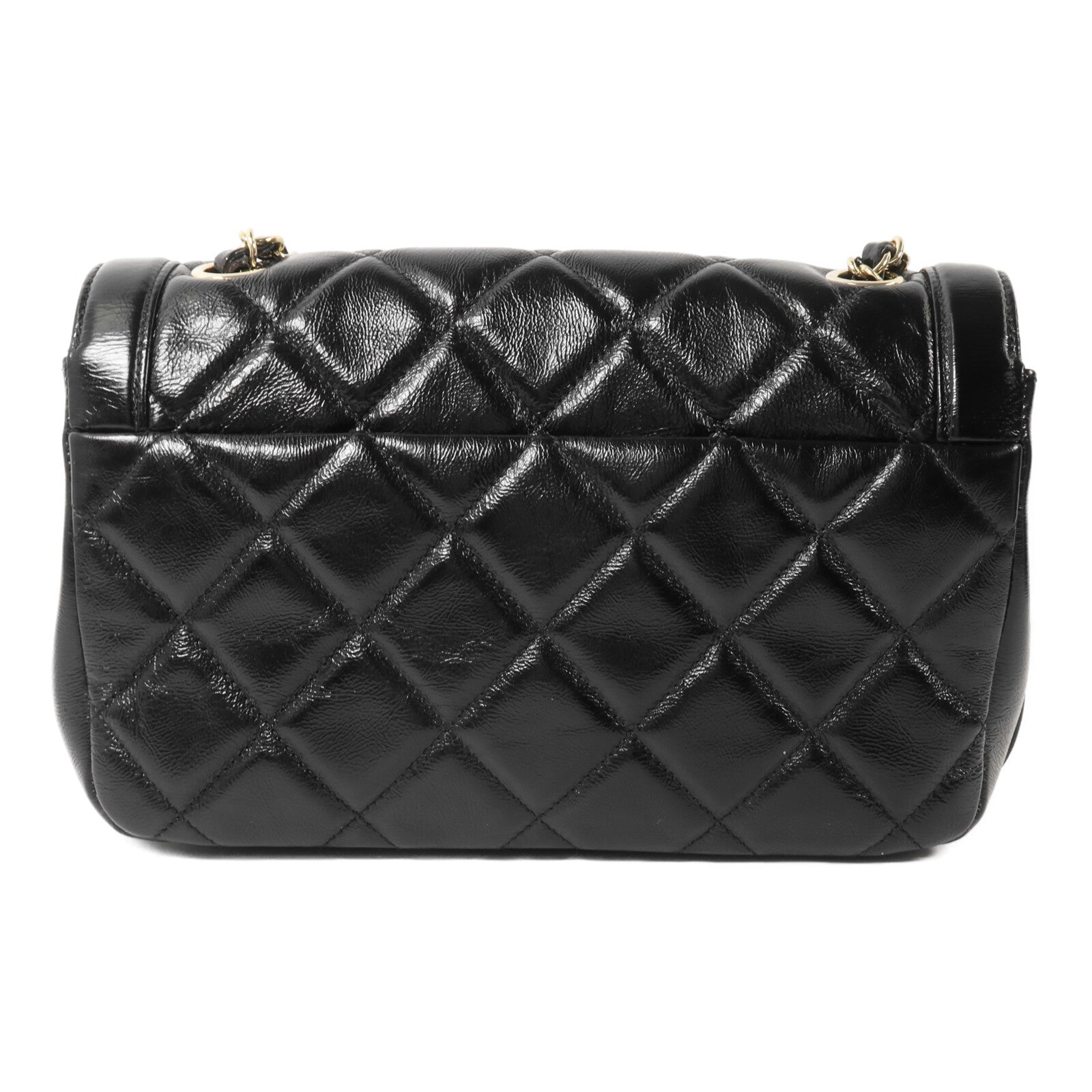 CHANEL 漆皮皮革Chain Shoulder鏈帶肩背袋