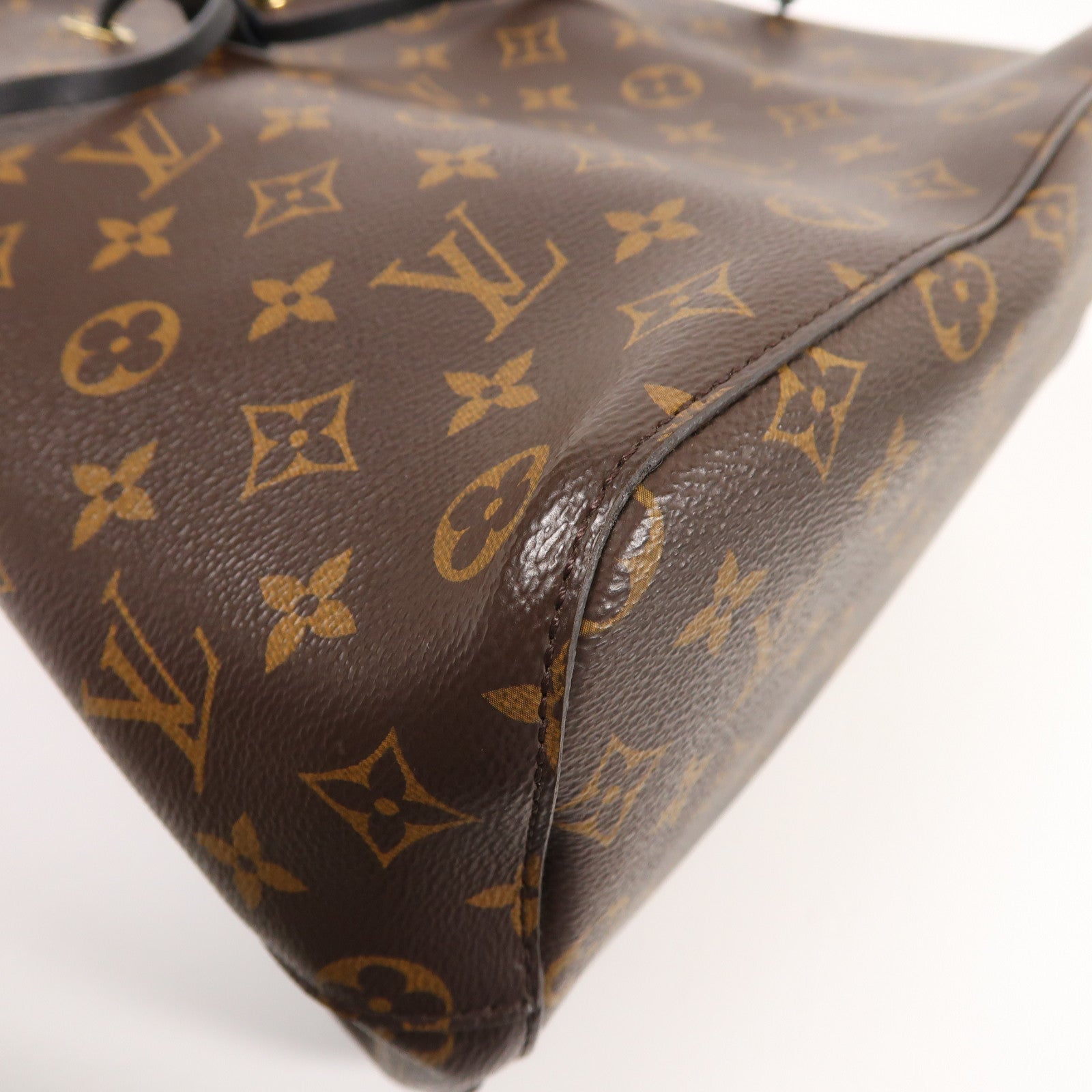 LOUIS VUITTON Monogram Neo Noe MM金扣肩背袋棕色/黑色