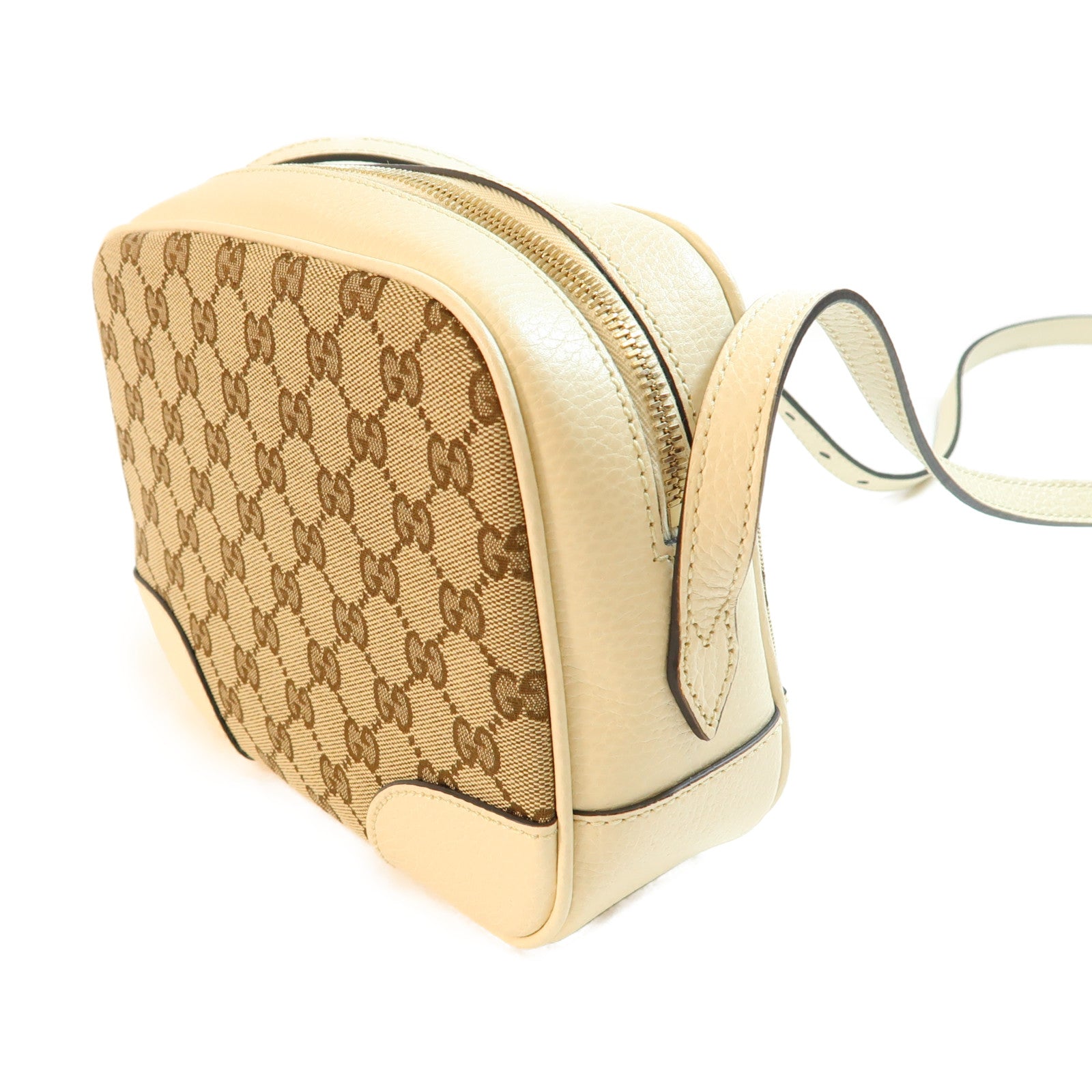 GUCCI 帆布Shoulder Bag金扣肩背袋