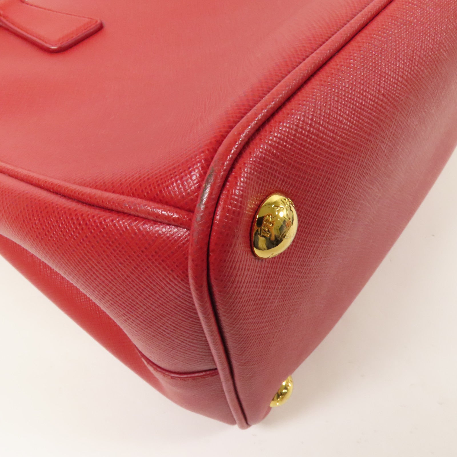 PRADA Saffiano皮革Shoulder Bag金扣手挽肩背兩用袋