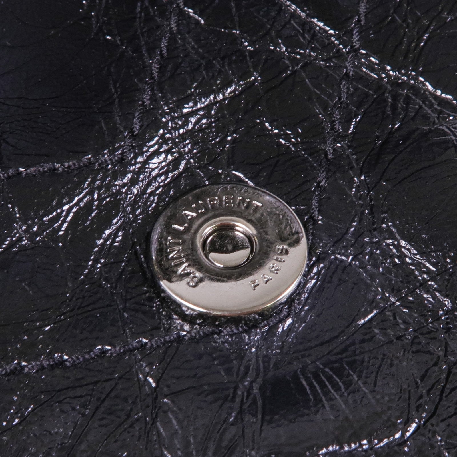 SAINT LAURENT 牛皮皮革Niki Large銀扣鏈帶肩背袋