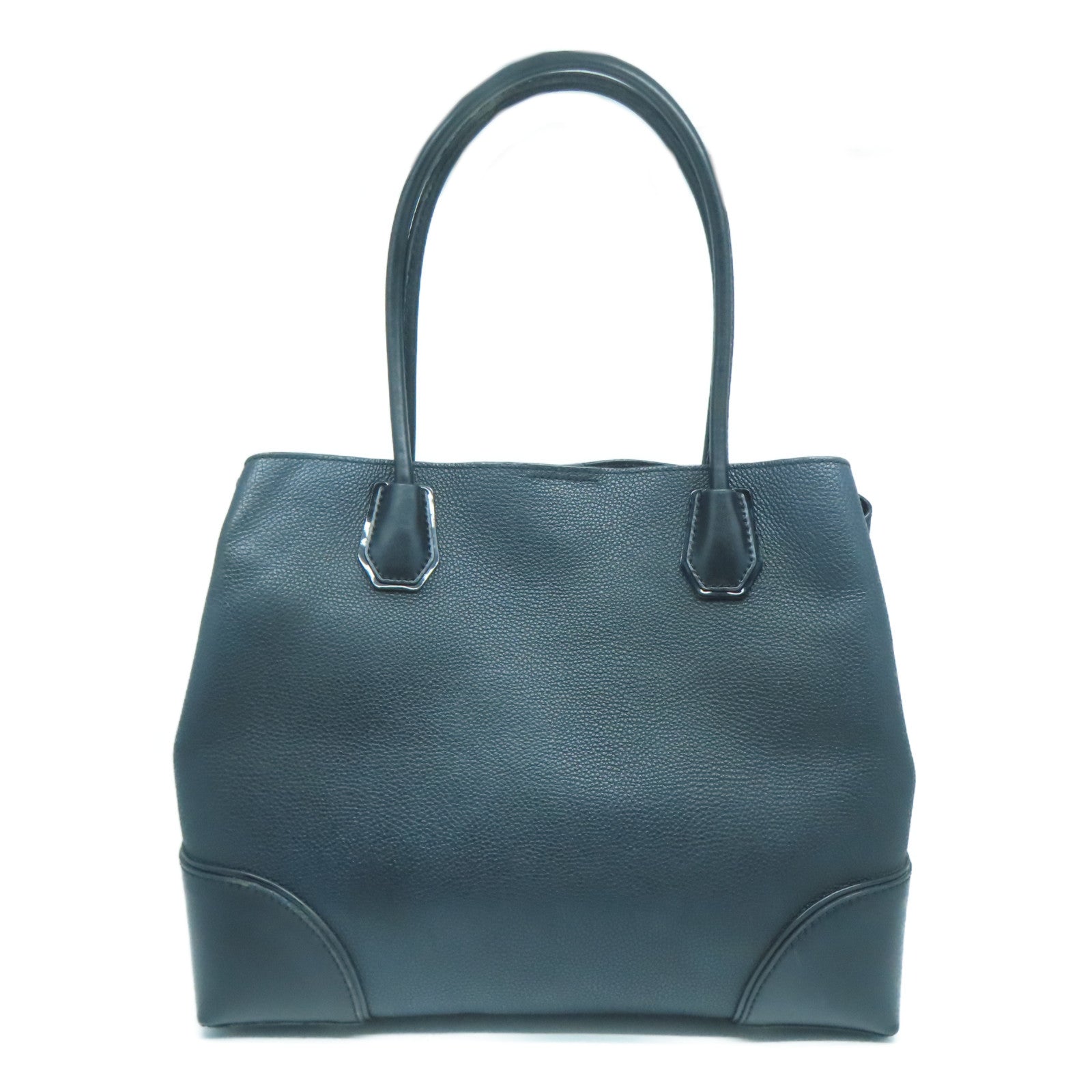 Michael Kors 【激減優惠】牛皮皮革Tote Bag金扣肩背袋黑色