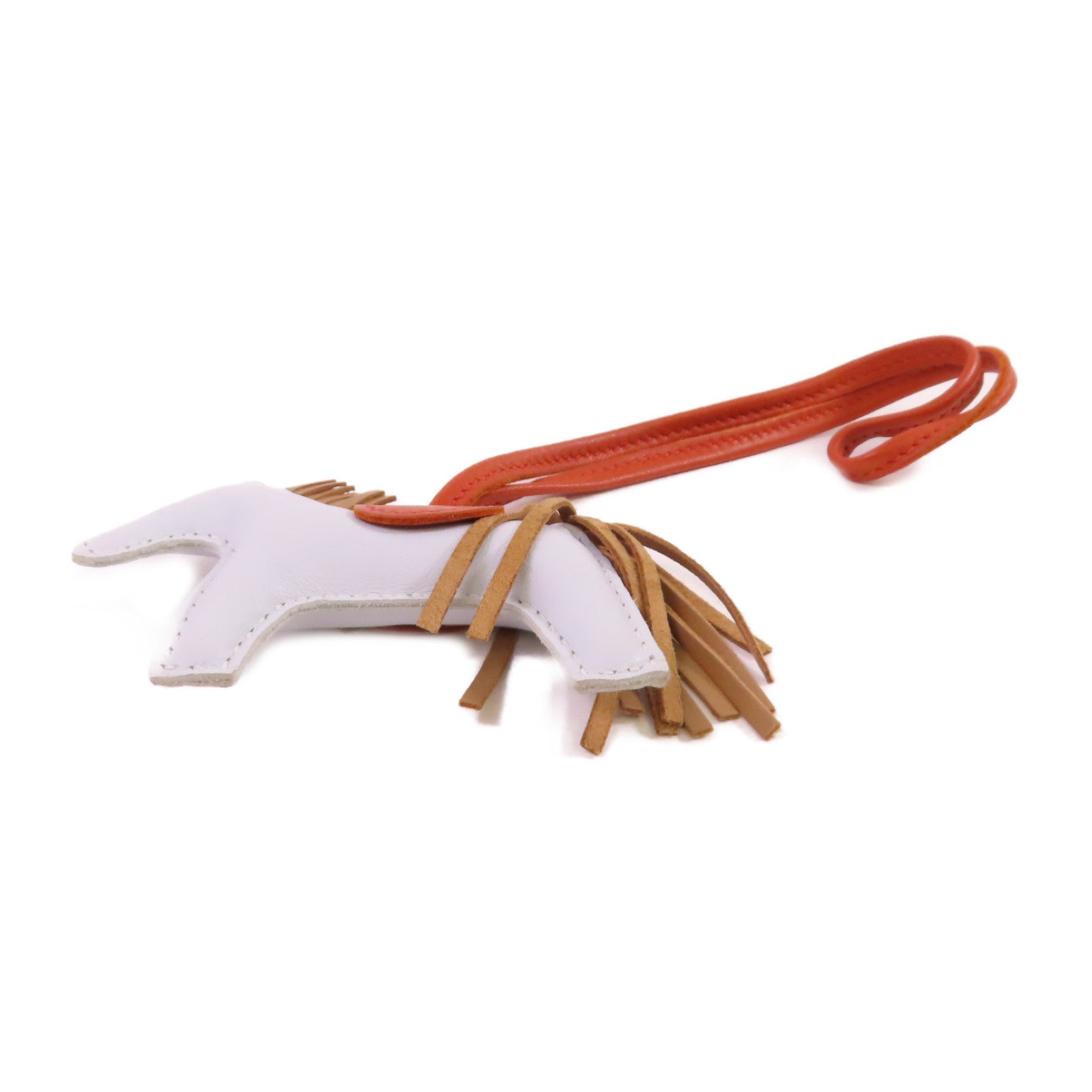 HERMES Swift皮革Rodeo PM Charm掛飾T0 Blue Brume/霧藍色