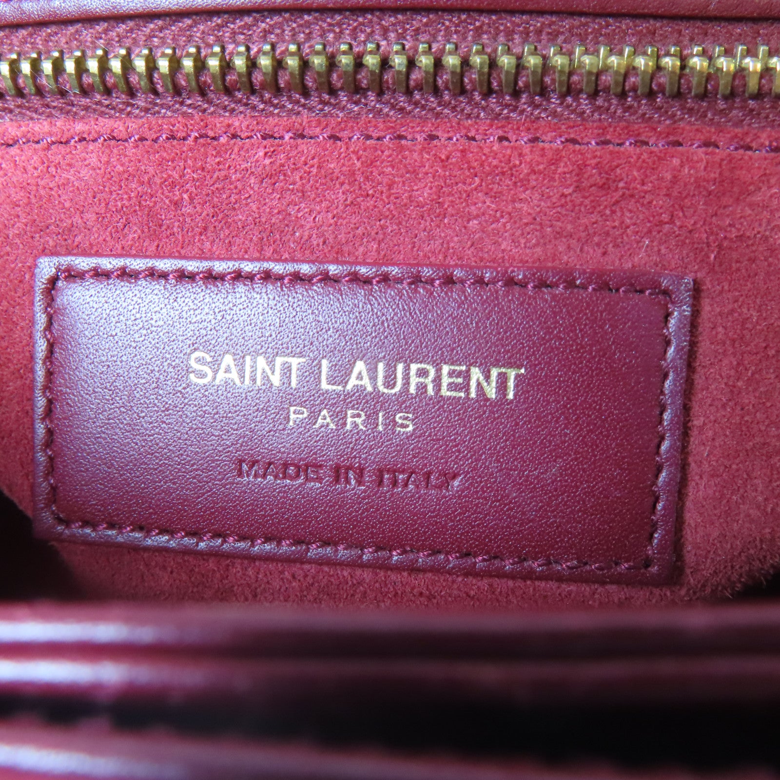 SAINT LAURENT 【激減優惠】牛皮皮革Classic Universite Shoulder Bag金扣肩背袋紅色