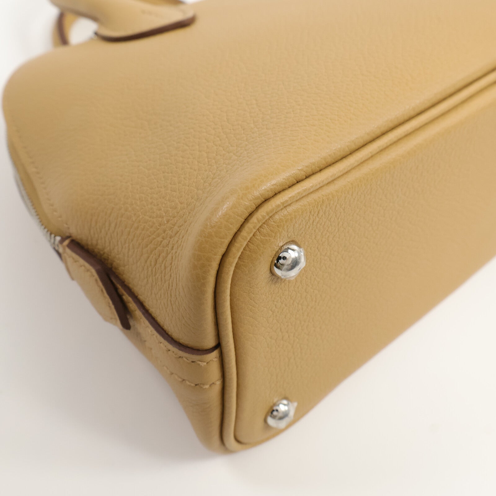 HERMES Evercolor皮革Mini Bolide 1923手挽肩背兩用袋Biscult