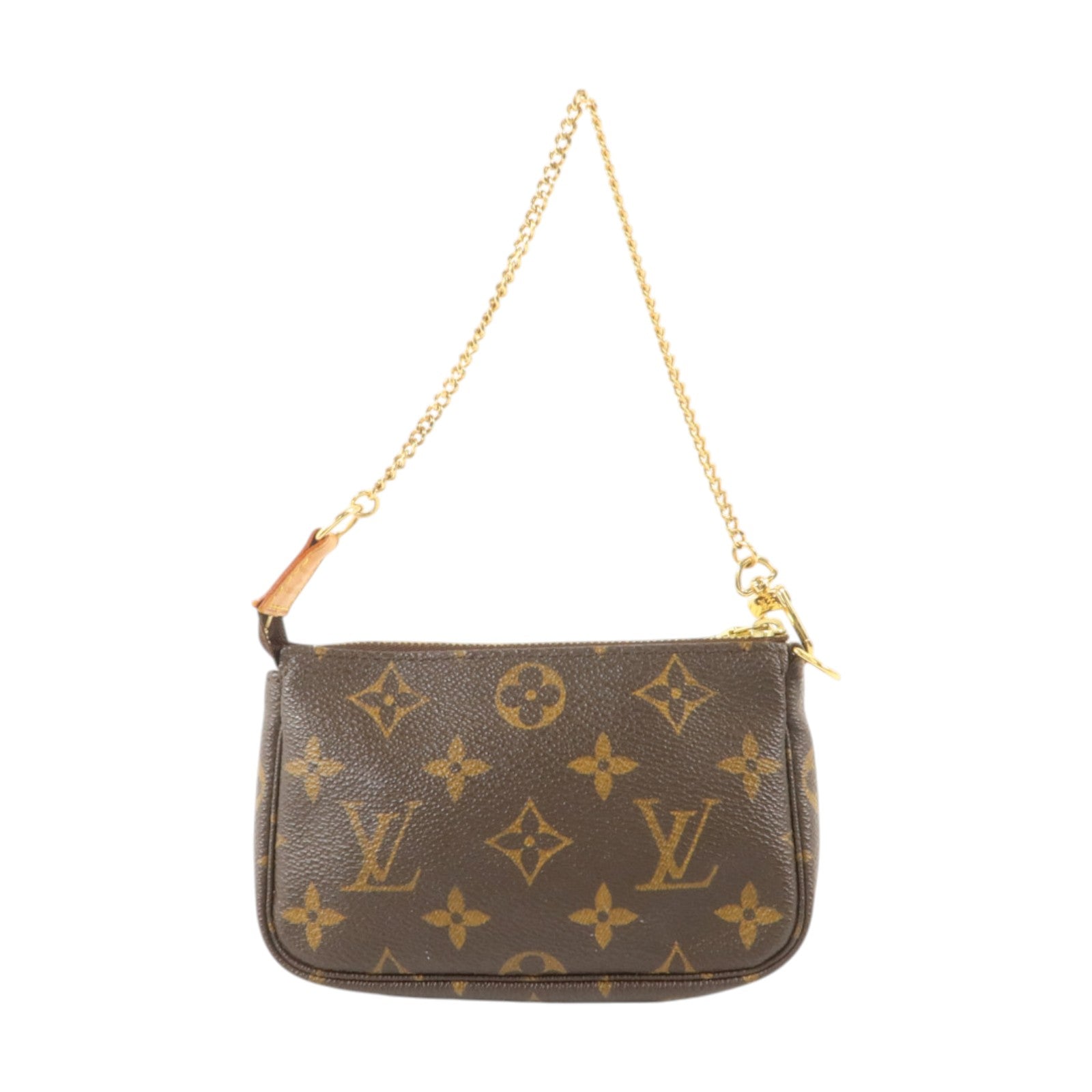 LOUIS VUITTON Monogram Mini Pochette Accessoires金扣手挽袋