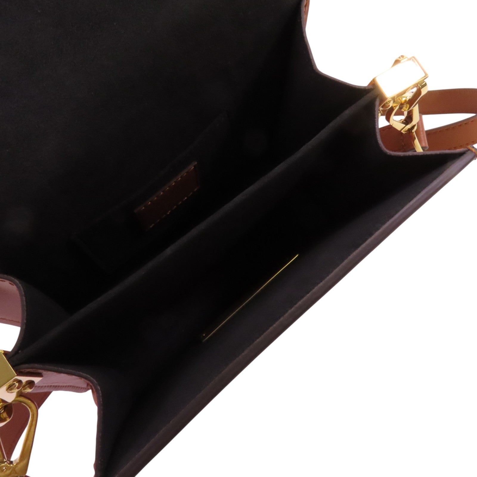 LOUIS VUITTON Monogram Reverse Mini Dauphine金扣肩背袋