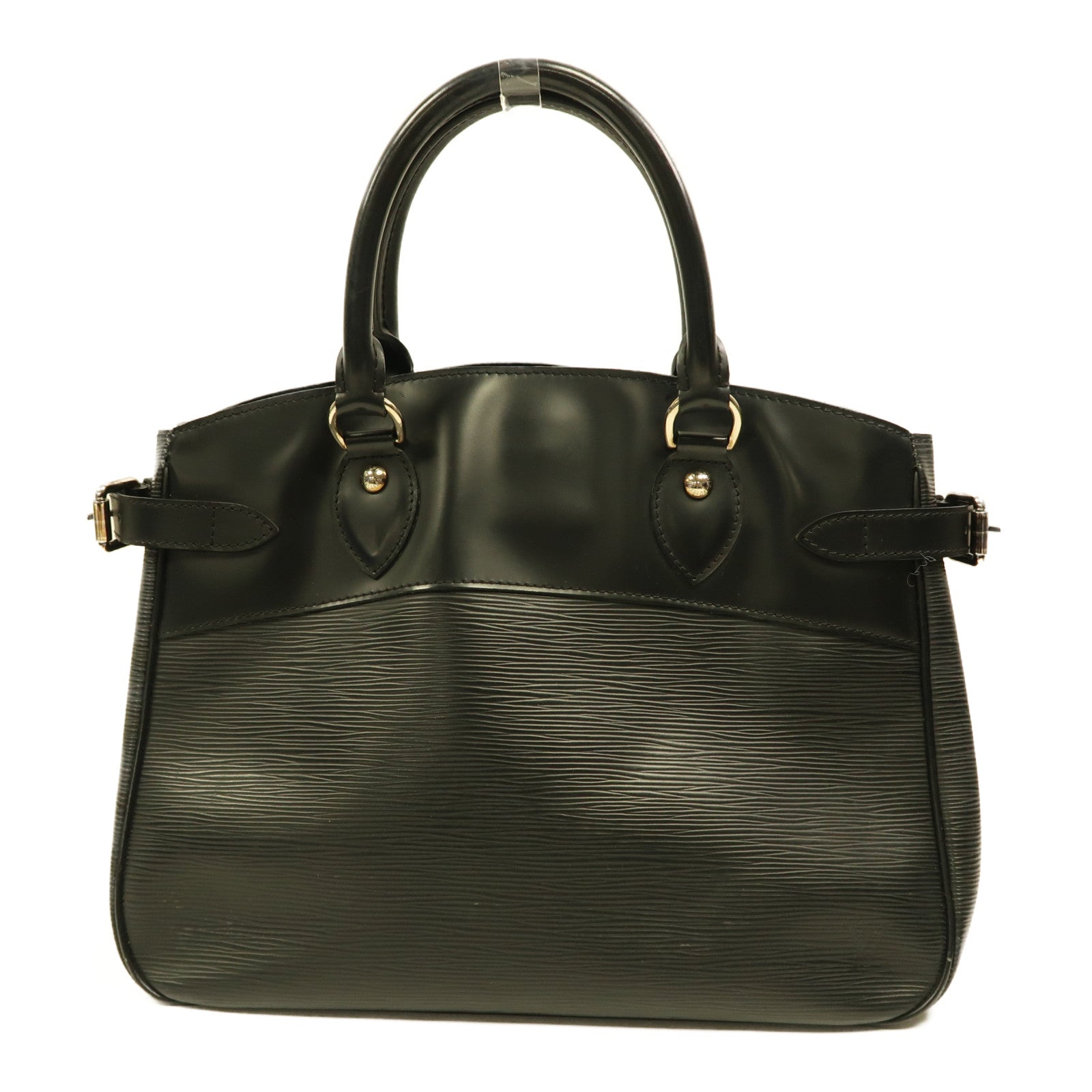 LOUIS VUITTON Epi皮革Passy PM銀扣手挽袋黑色