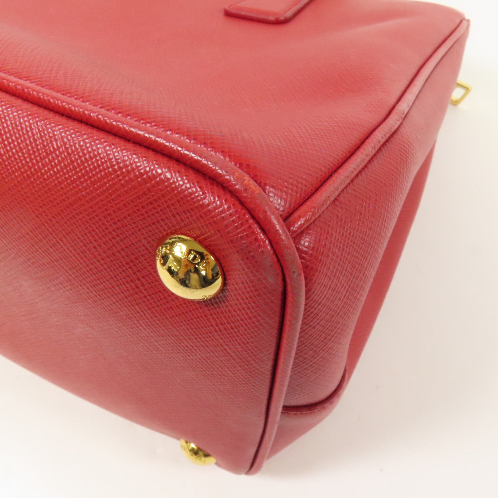 PRADA Saffiano皮革Shoulder Bag金扣手挽肩背兩用袋