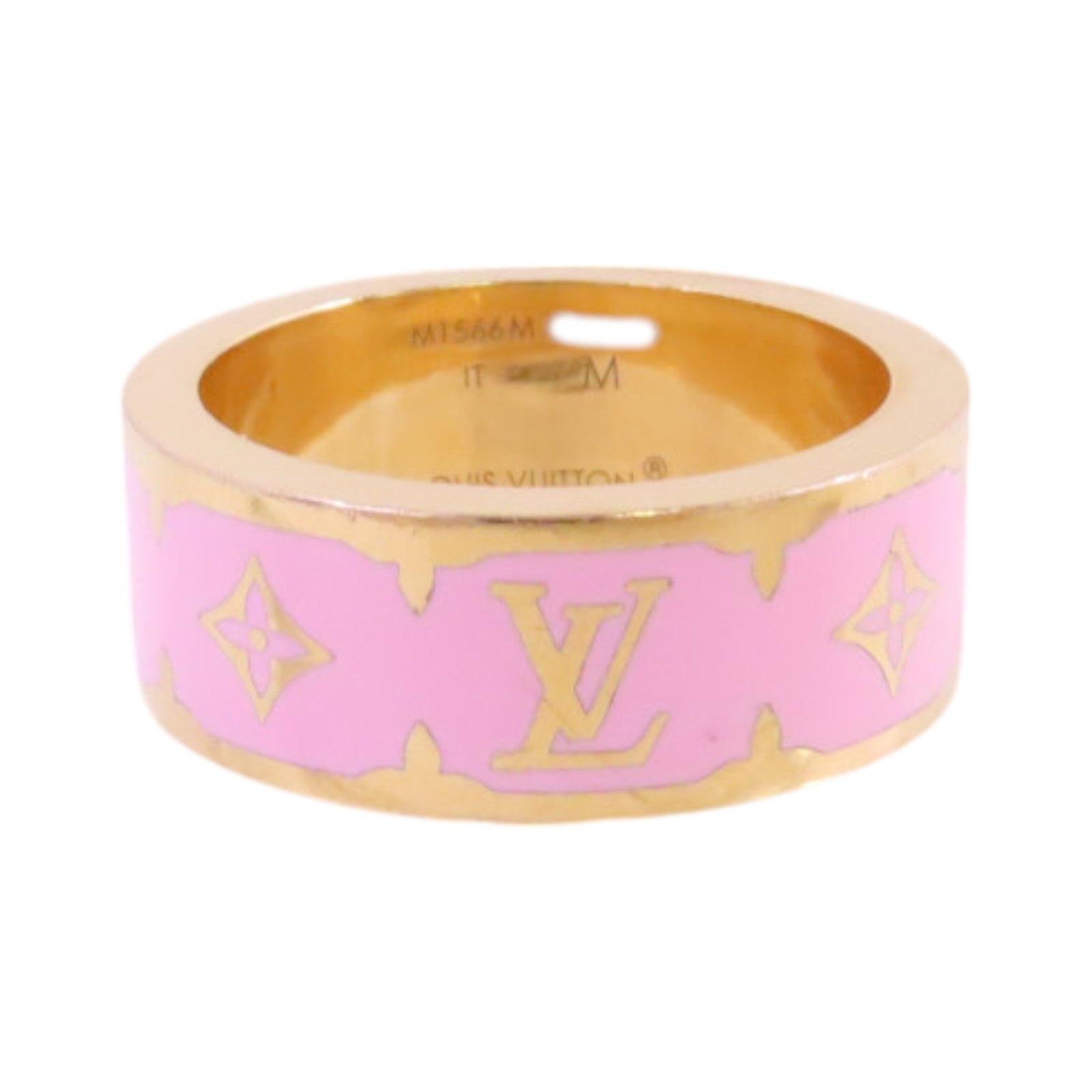 LOUIS VUITTON 金屬Nanogram Enamel M Size Ring戒指US#6