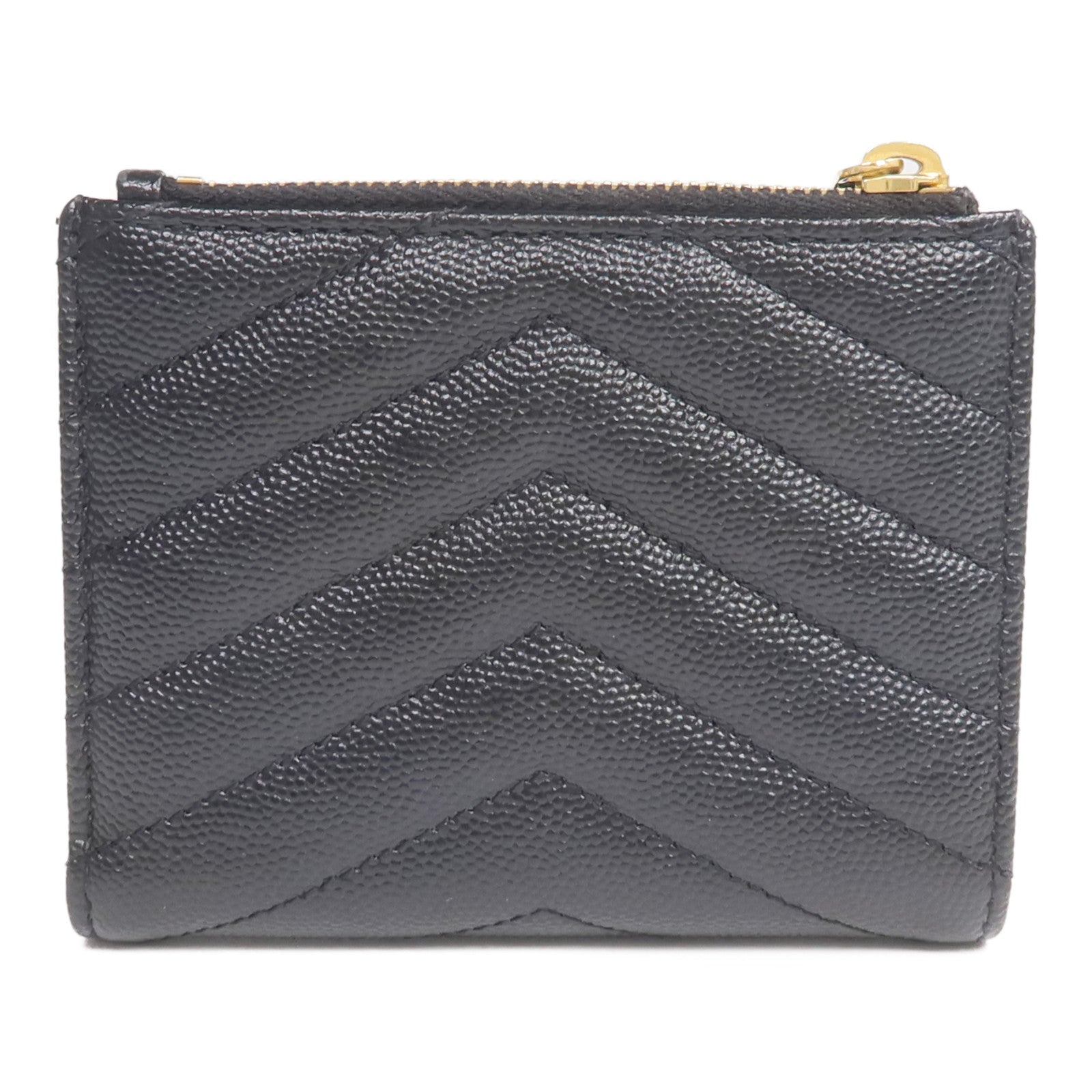 SAINT LAURENT 牛皮皮革Wallet金扣錢包