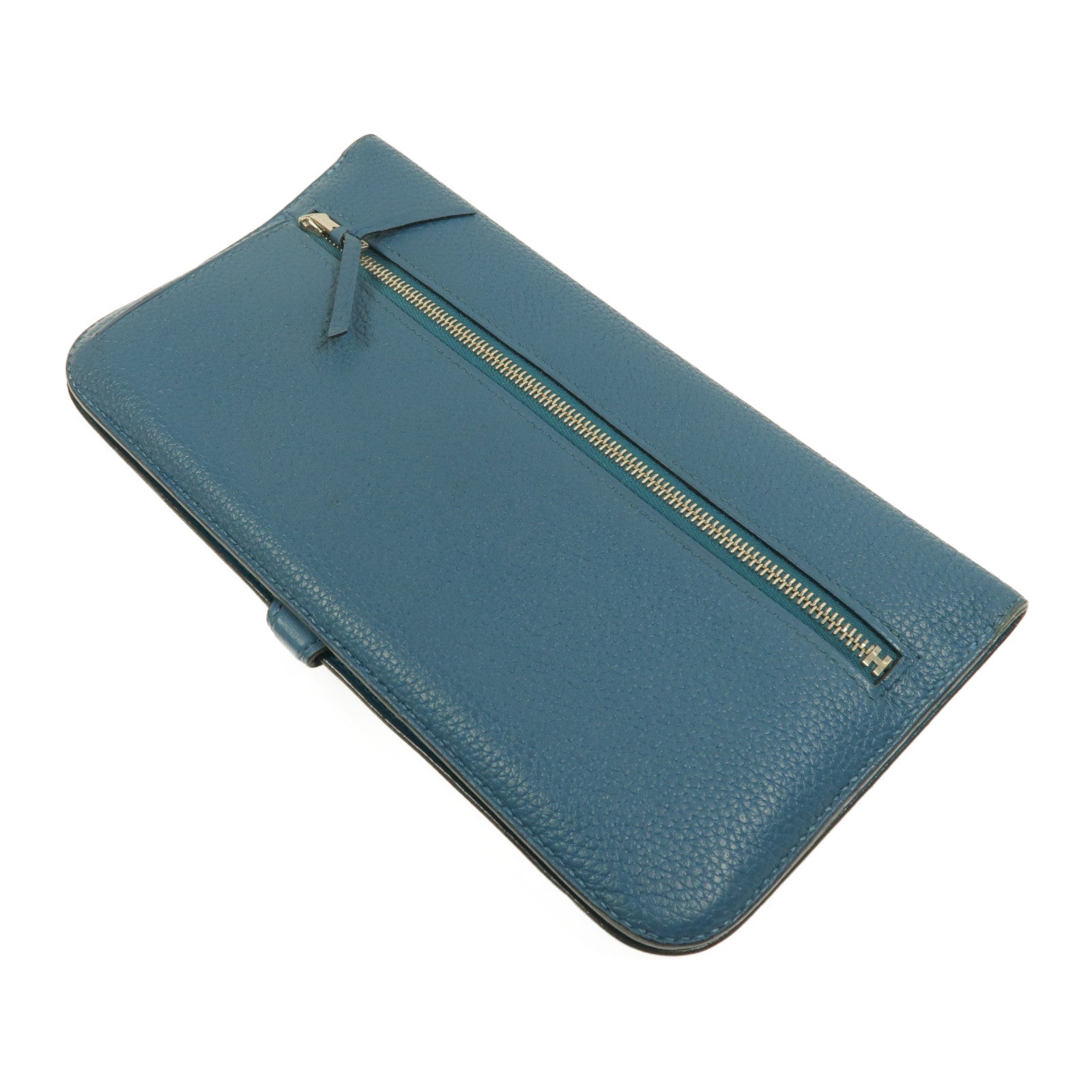 HERMES Clemence皮革Dogon MM長錢包Colvert