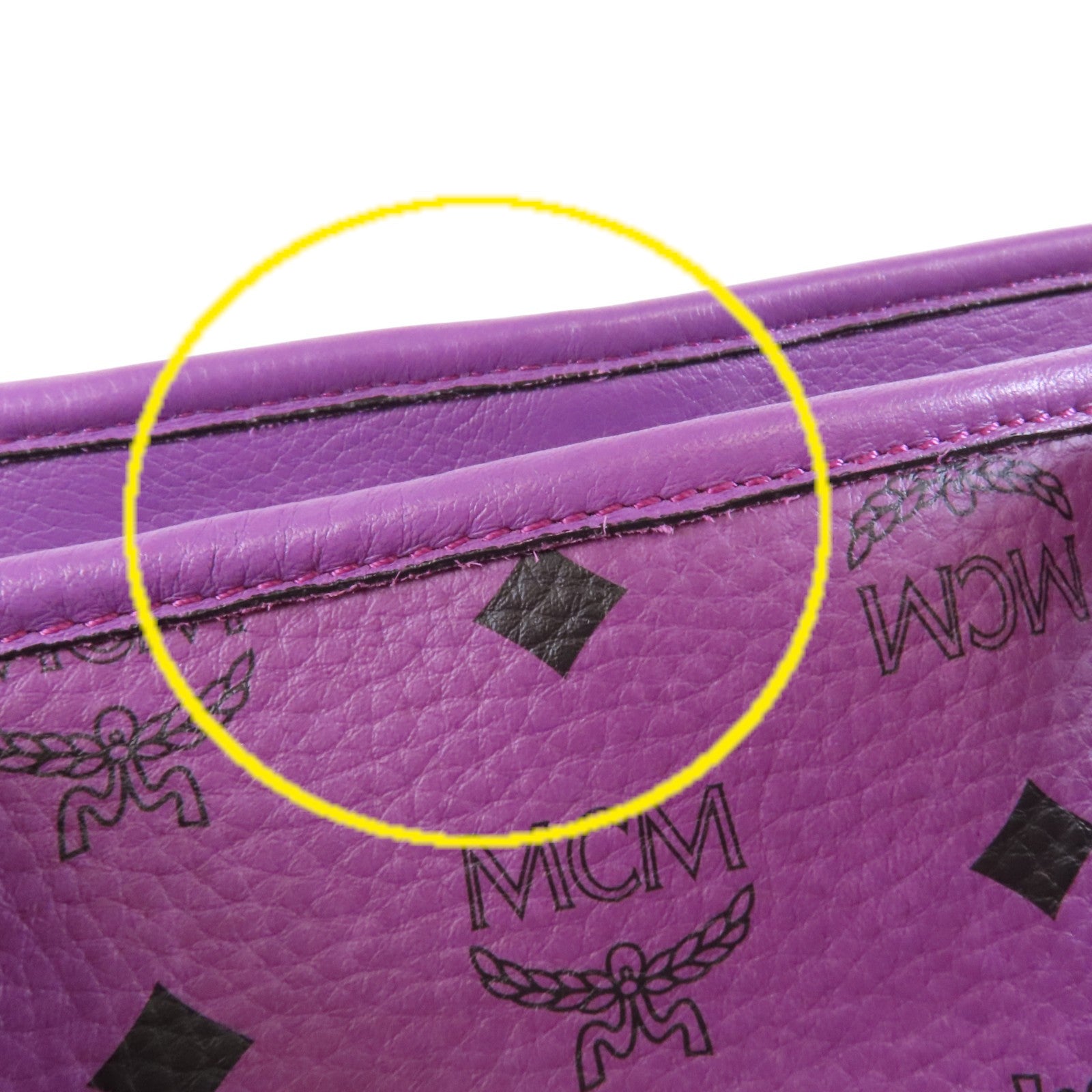 MCM 塗層帆布Tote Bag銀扣手挽肩背兩用袋