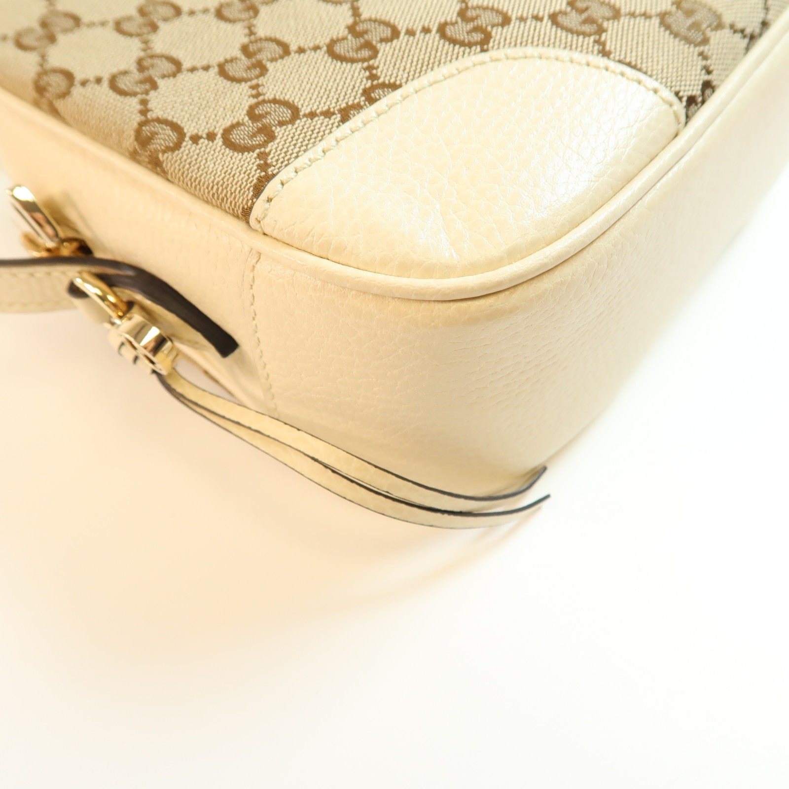 GUCCI 帆布Shoulder Bag金扣肩背袋