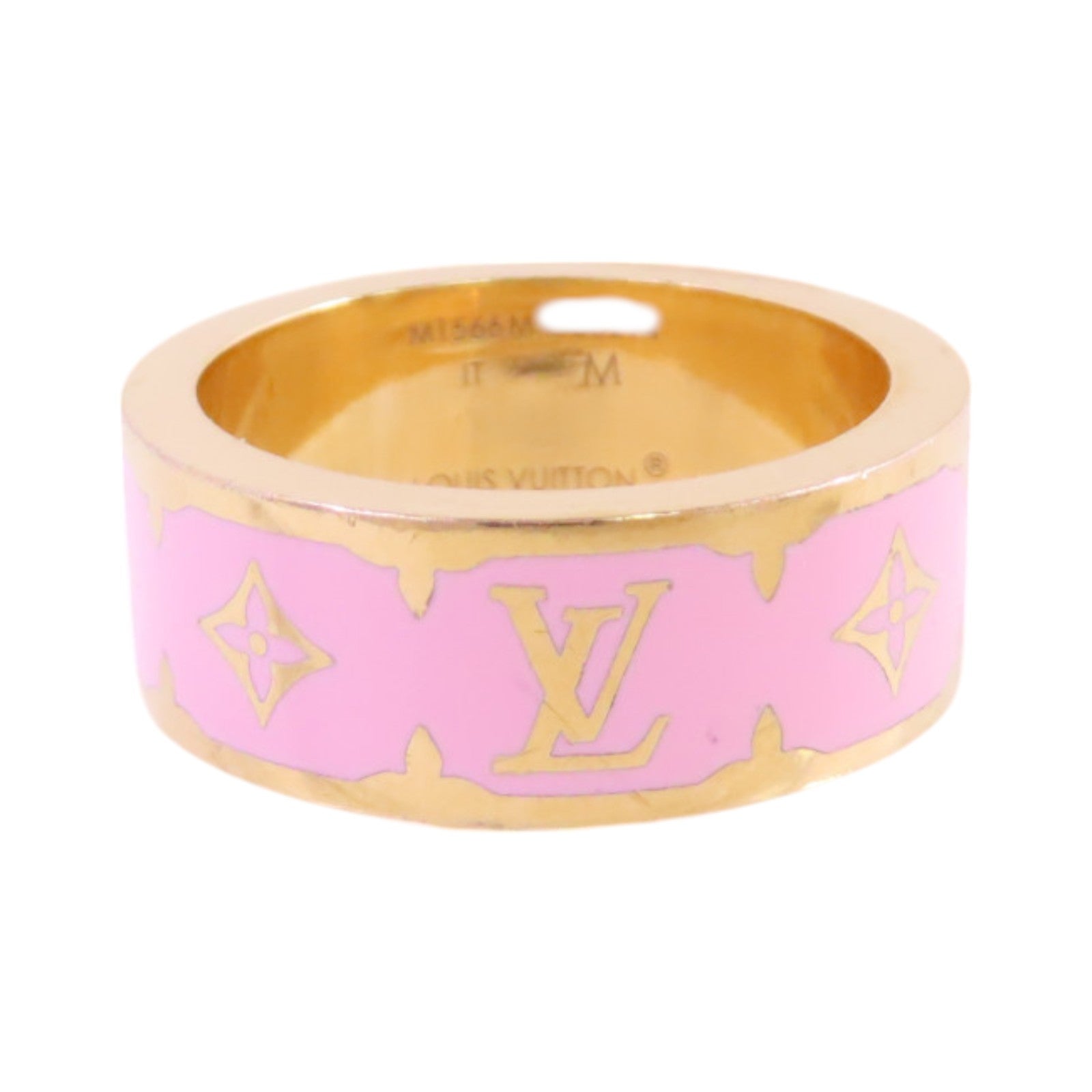 LOUIS VUITTON 金屬Nanogram Enamel M Size Ring戒指US#6