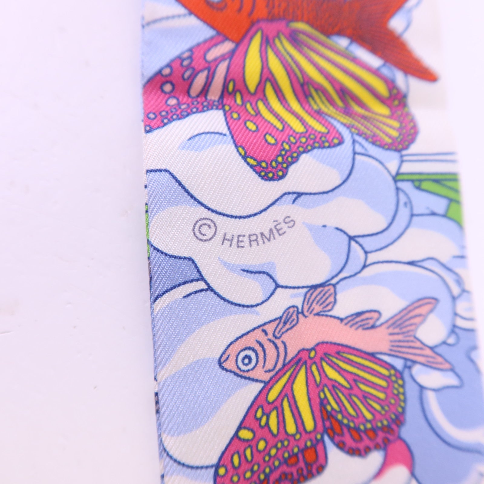 HERMES 絲質Twilly絲巾