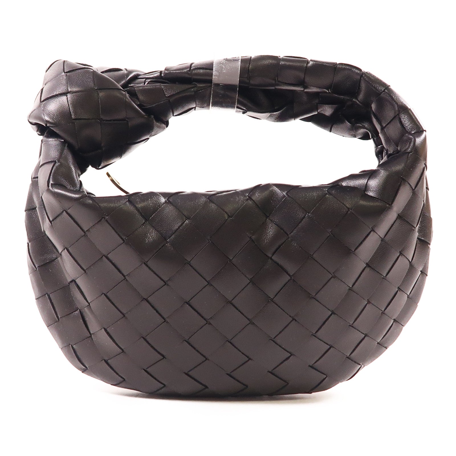 BOTTEGA VENETA 織紋皮革Mini Jodie金扣手挽袋