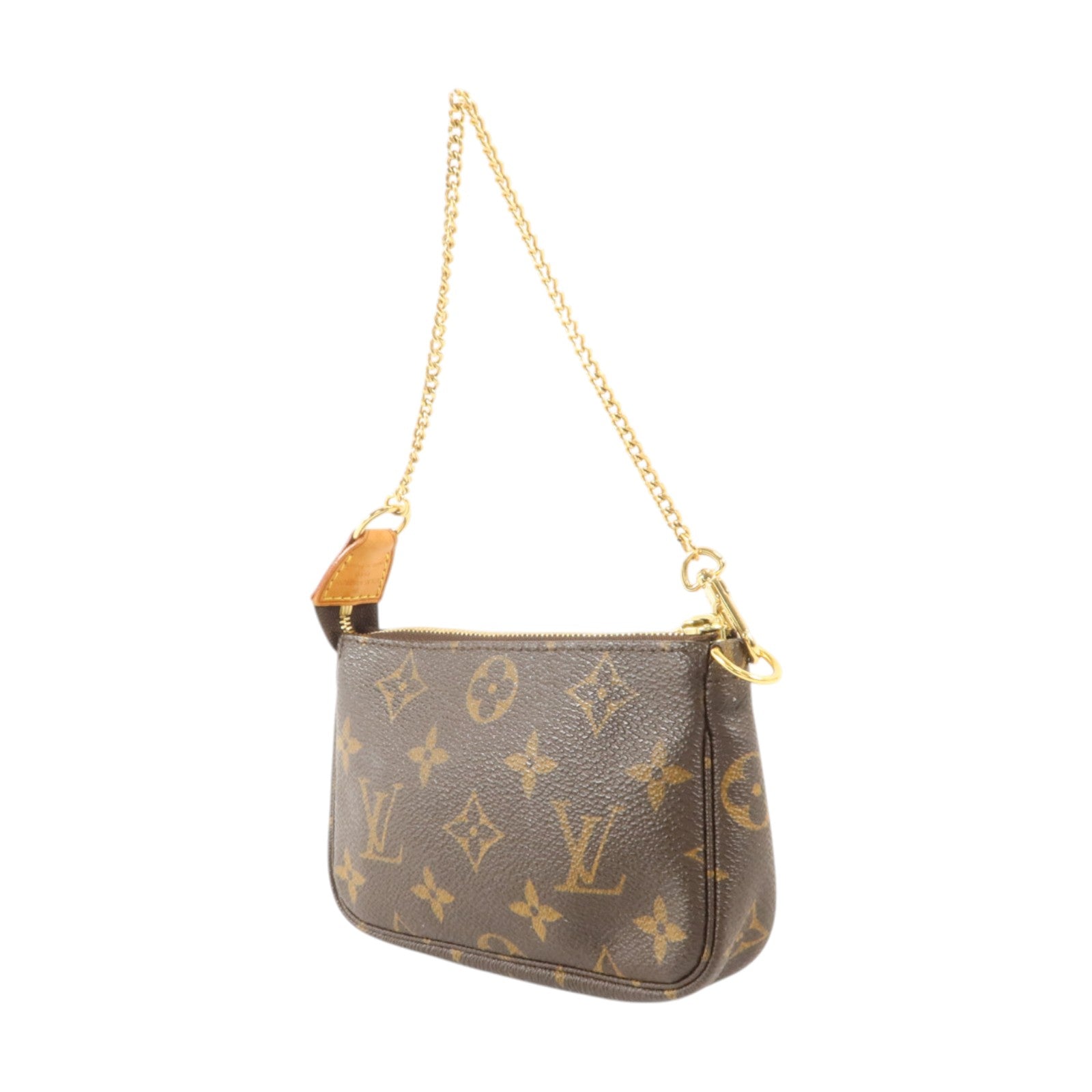 LOUIS VUITTON Monogram Mini Pochette Accessoires金扣手挽袋