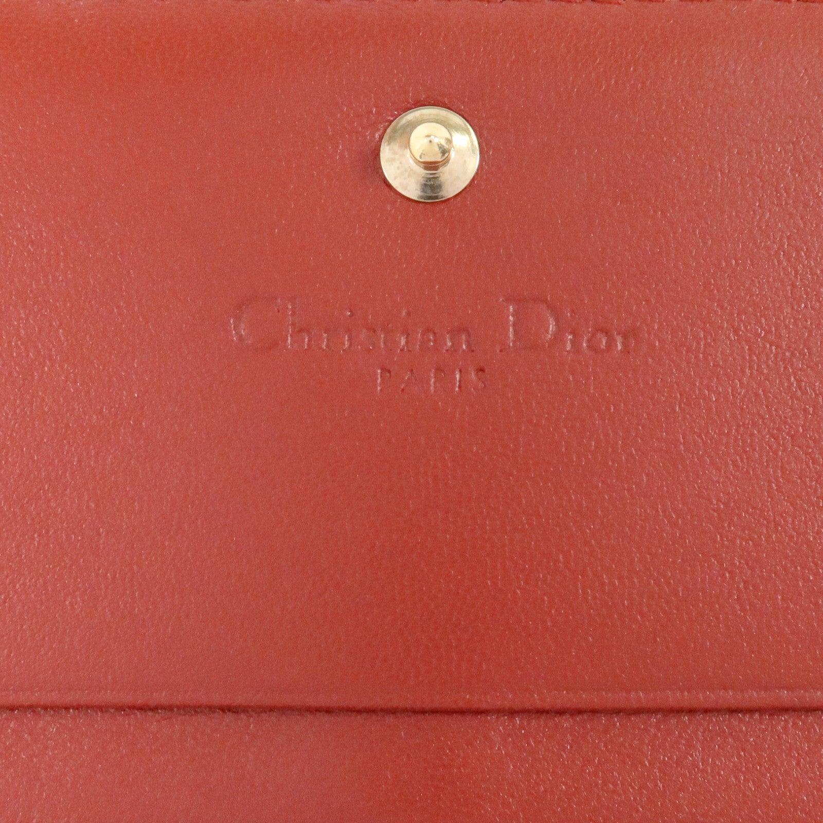 Dior 羊皮皮革Mini Lady Dior Wallet金扣錢包