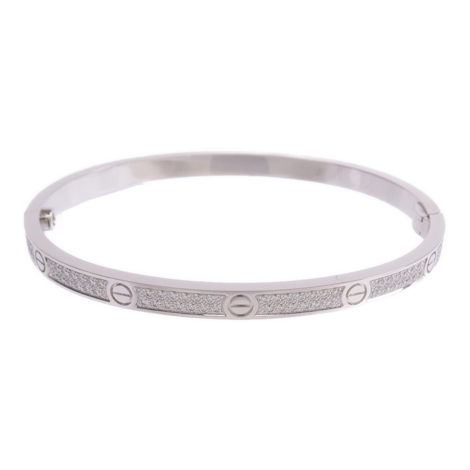 CARTIER 18K白金Love Bracelet Small Model Full Diamonds鑽石手鐲Cartier#16