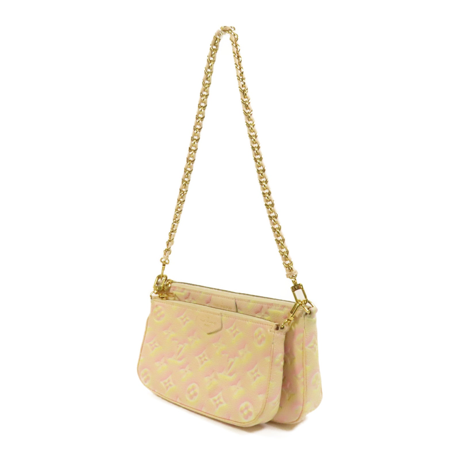LOUIS VUITTON Monogram Empreinte Multi Pochette Accessoires手挽肩背兩用袋