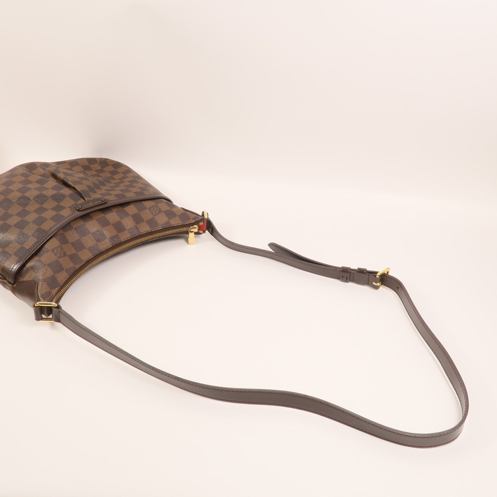 LOUIS VUITTON Damier Bloomsbury PM金扣肩背袋