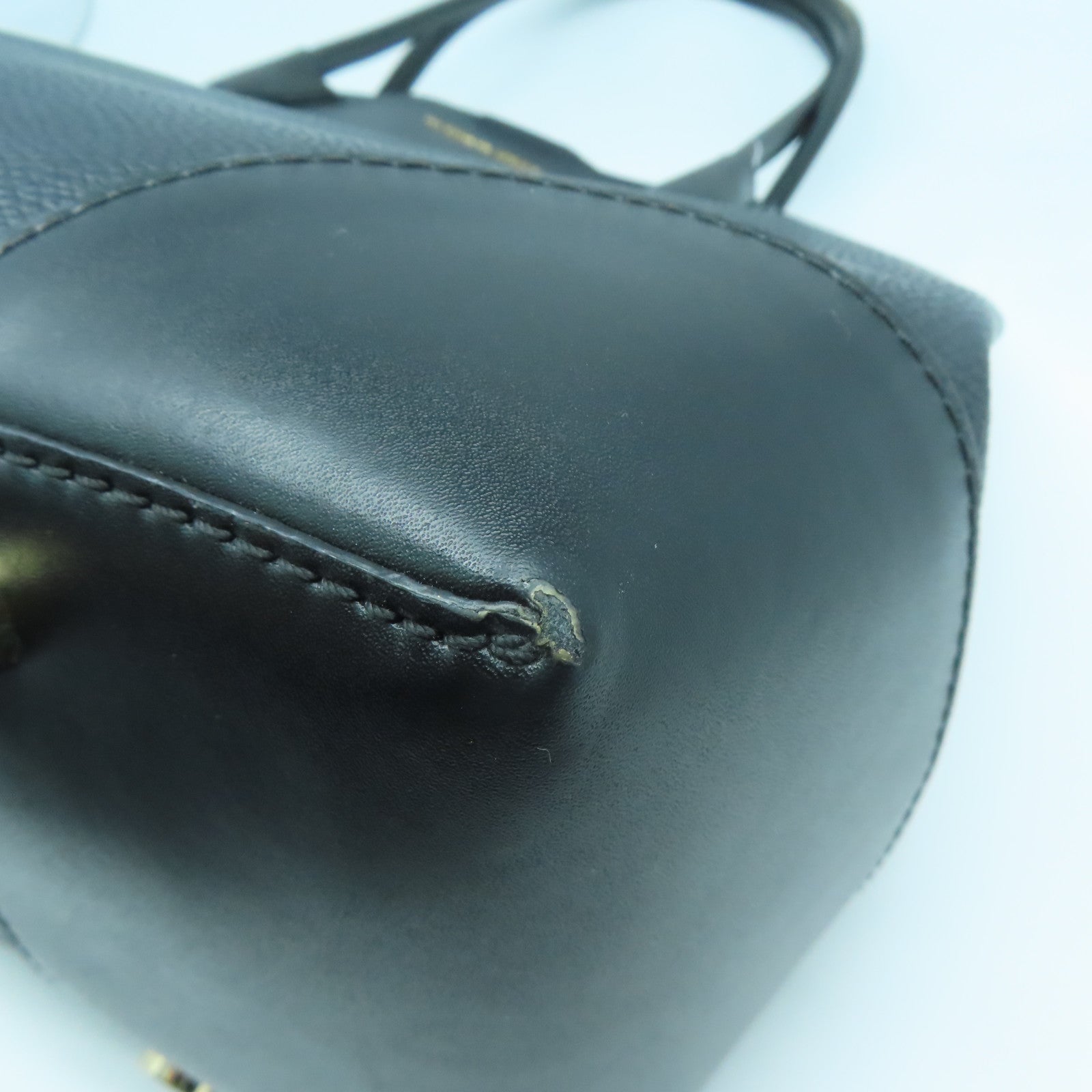 Michael Kors 【激減優惠】牛皮皮革Tote Bag金扣肩背袋黑色