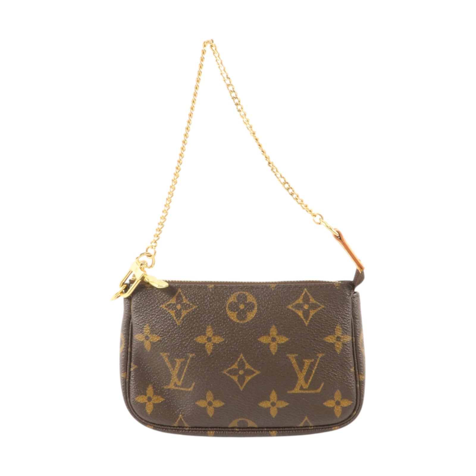 LOUIS VUITTON Monogram Mini Pochette Accessoires金扣手挽袋