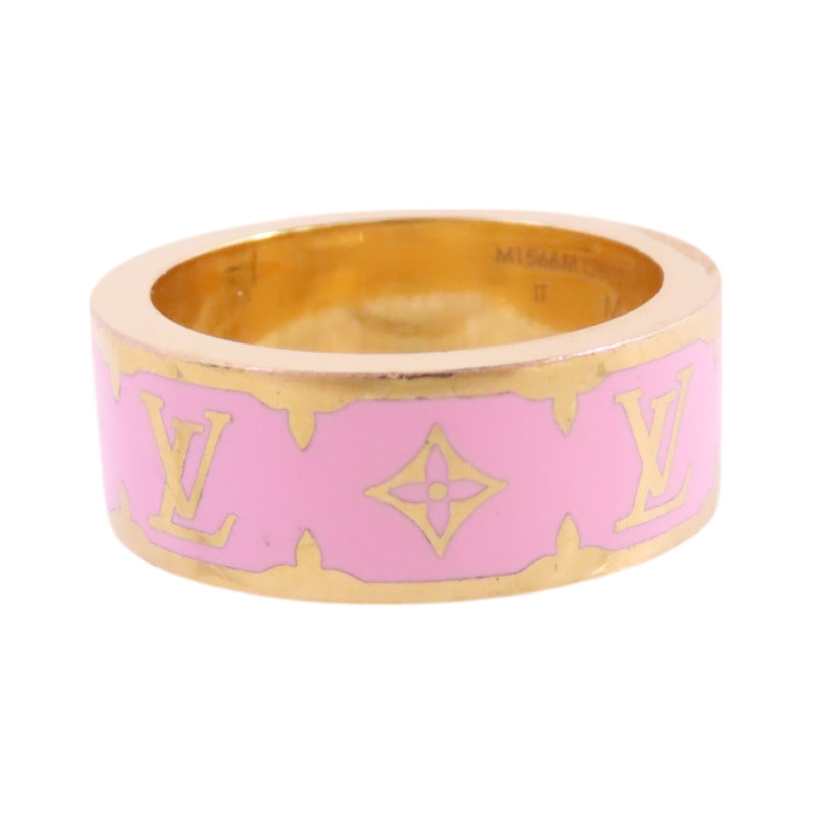 LOUIS VUITTON 金屬Nanogram Enamel M Size Ring戒指US#6