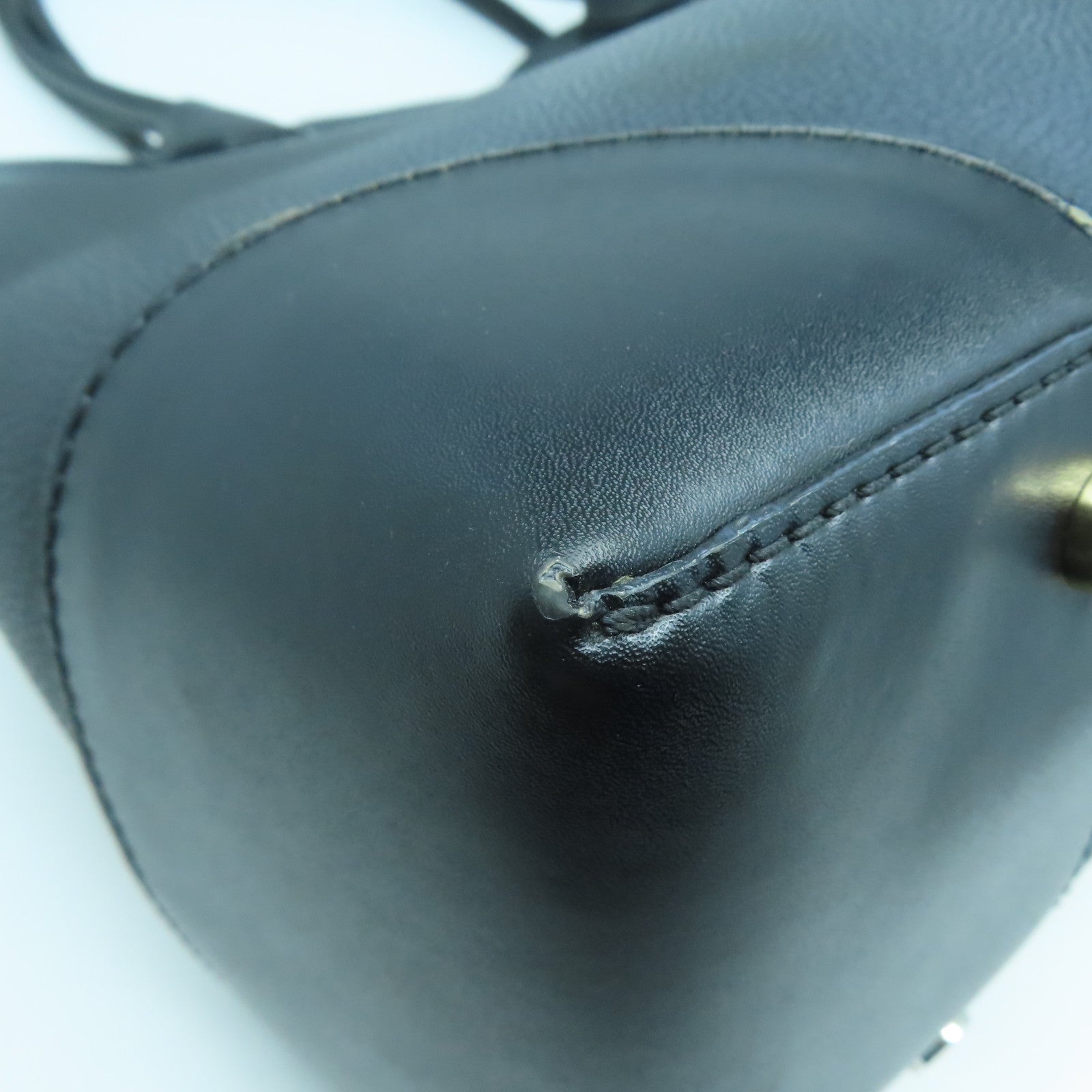 Michael Kors 【激減優惠】牛皮皮革Tote Bag金扣肩背袋黑色