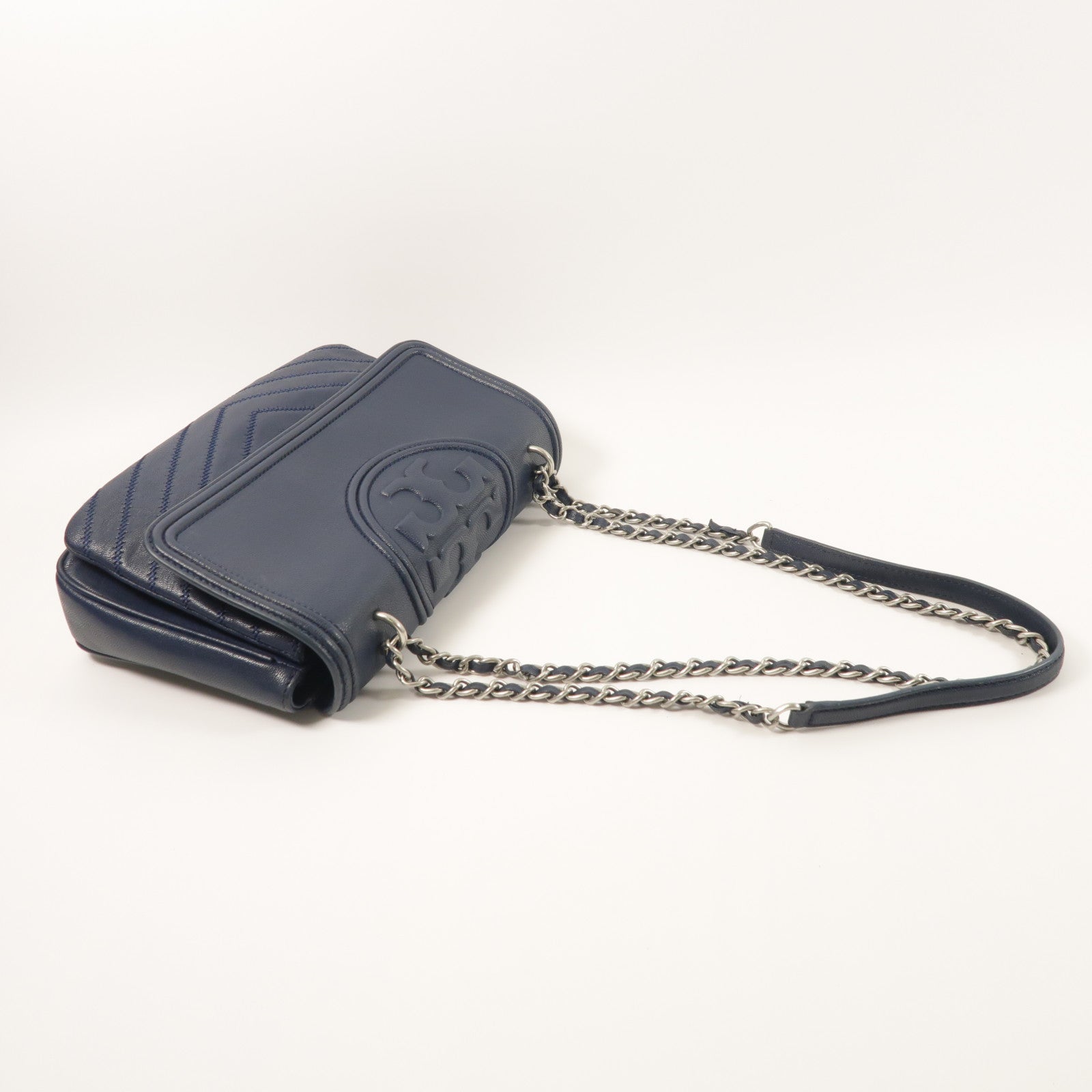 Tory Burch 牛皮皮革Chain Shoulder鏈帶肩背袋