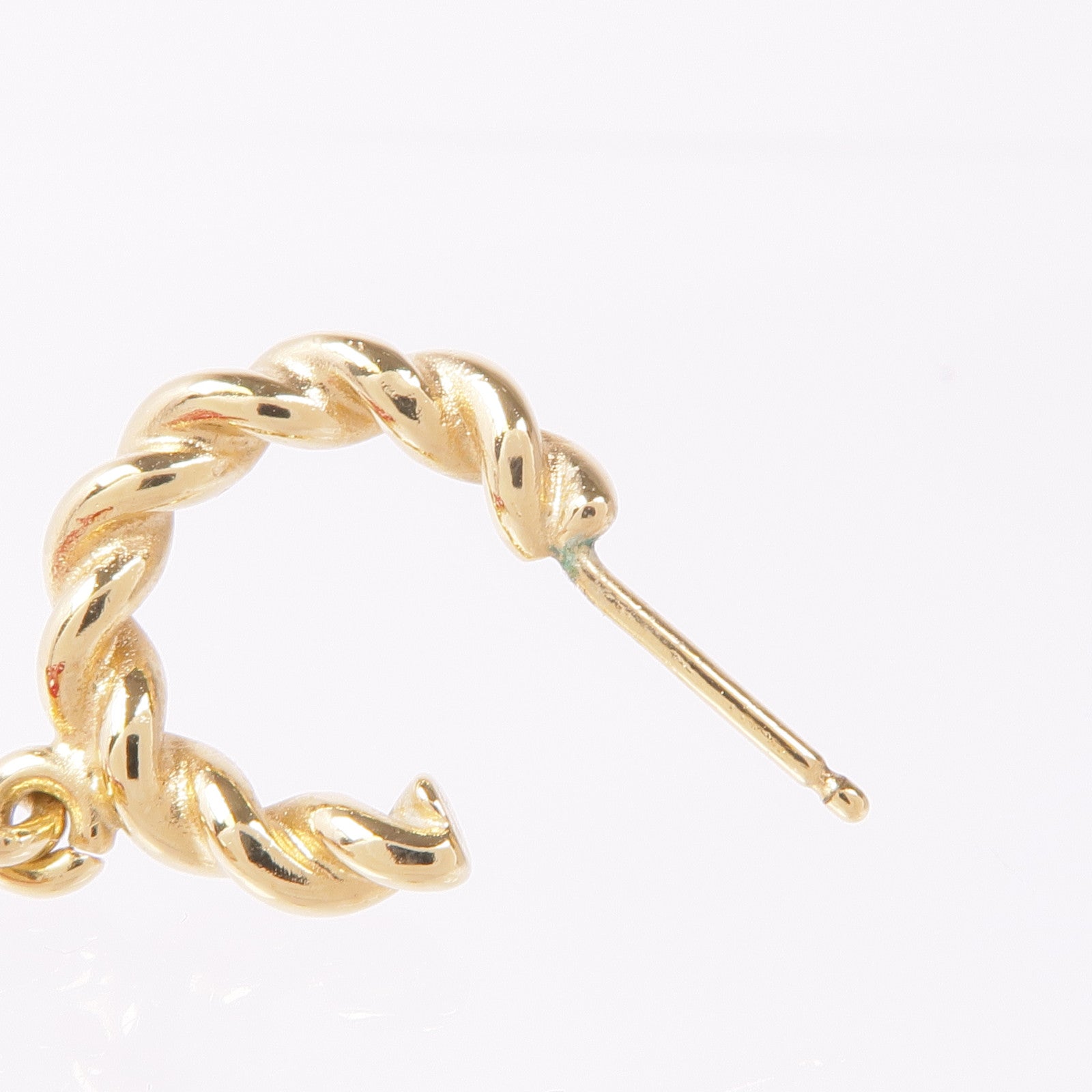 LOUIS VUITTON LV Sweet Monogram Earrings Metal Gold Red