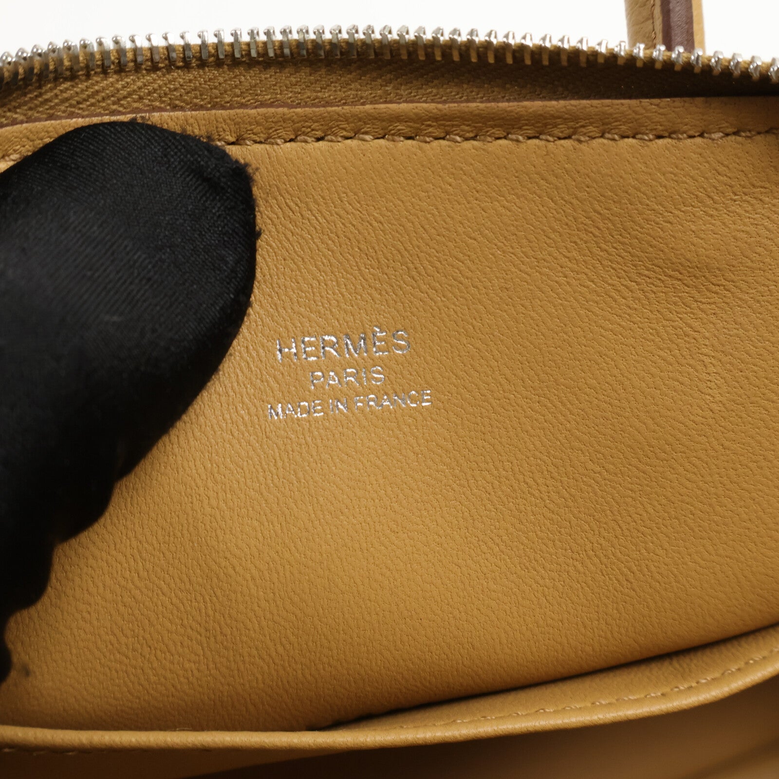 HERMES Evercolor皮革Mini Bolide 1923手挽肩背兩用袋Biscult
