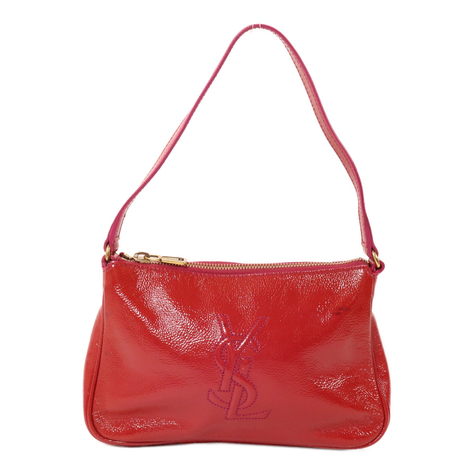 YVES SAINT LAURENT 漆皮皮革Shoulder Bag肩背袋