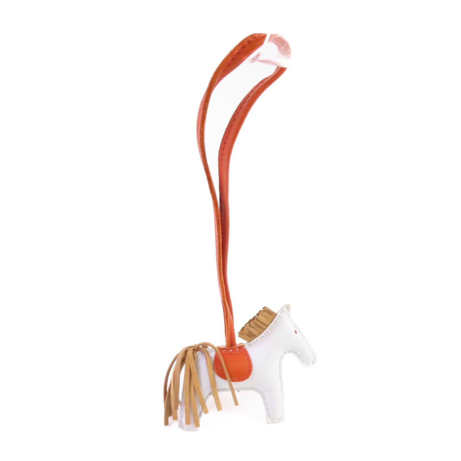 HERMES Swift皮革Rodeo PM Charm掛飾T0 Blue Brume/霧藍色