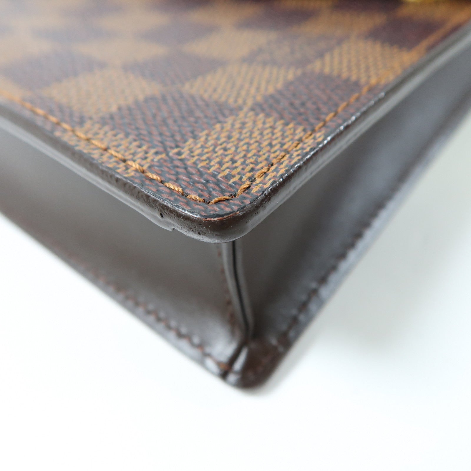 LOUIS VUITTON Damier Ebene Portobello Shoulder Bag金扣肩背袋啡色