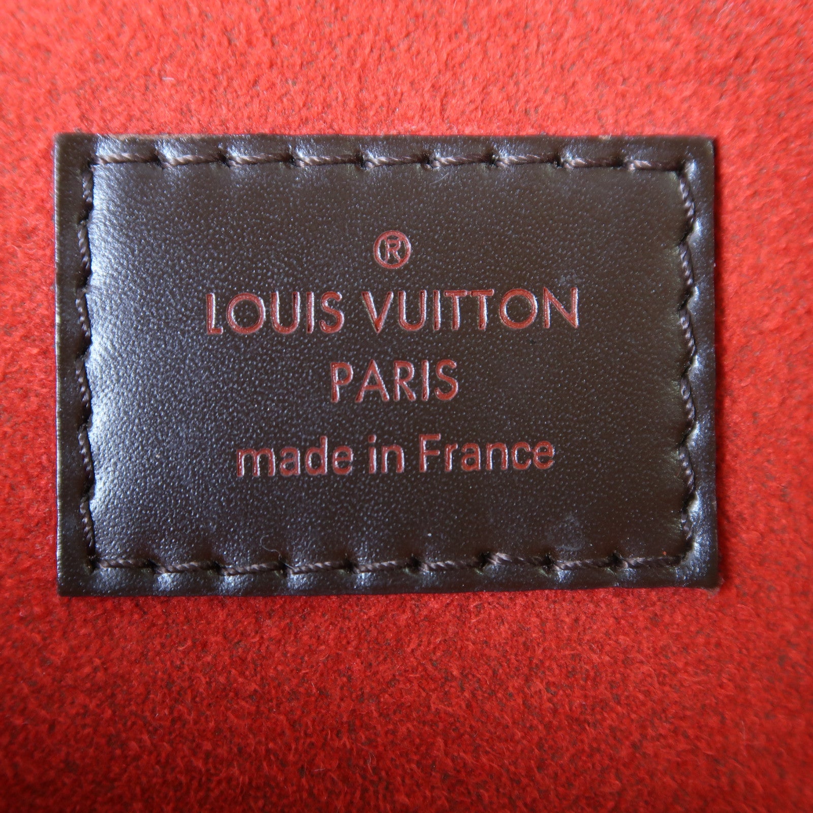 LOUIS VUITTON Damier Ebene Trevi PM金扣手挽肩背兩用袋啡色