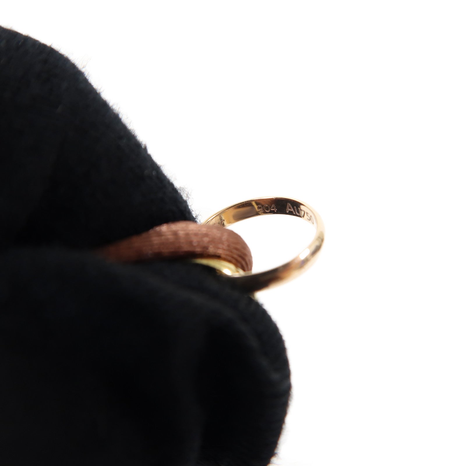 CARTIER 18K黃金/白金/玫瑰金Trinity Bracelet手鏈啡色