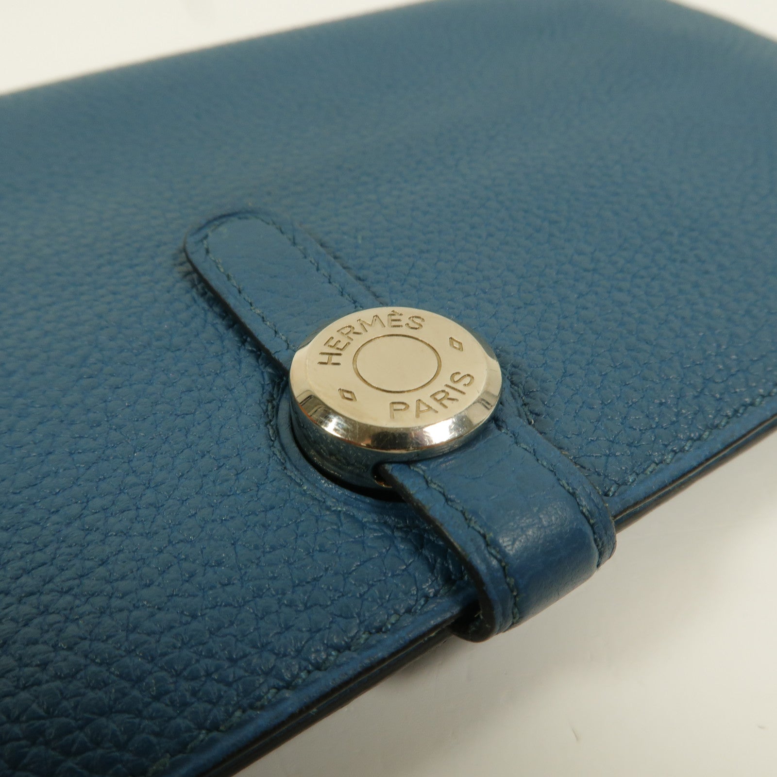 HERMES Clemence皮革Dogon MM長錢包Colvert