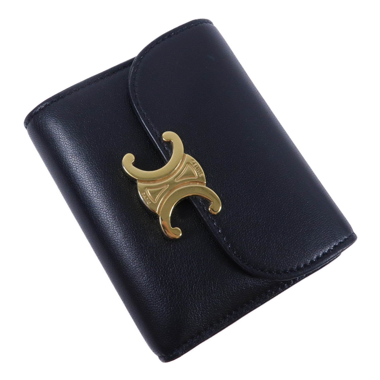 CELINE 羊皮皮革Small Flap Wallet銀包